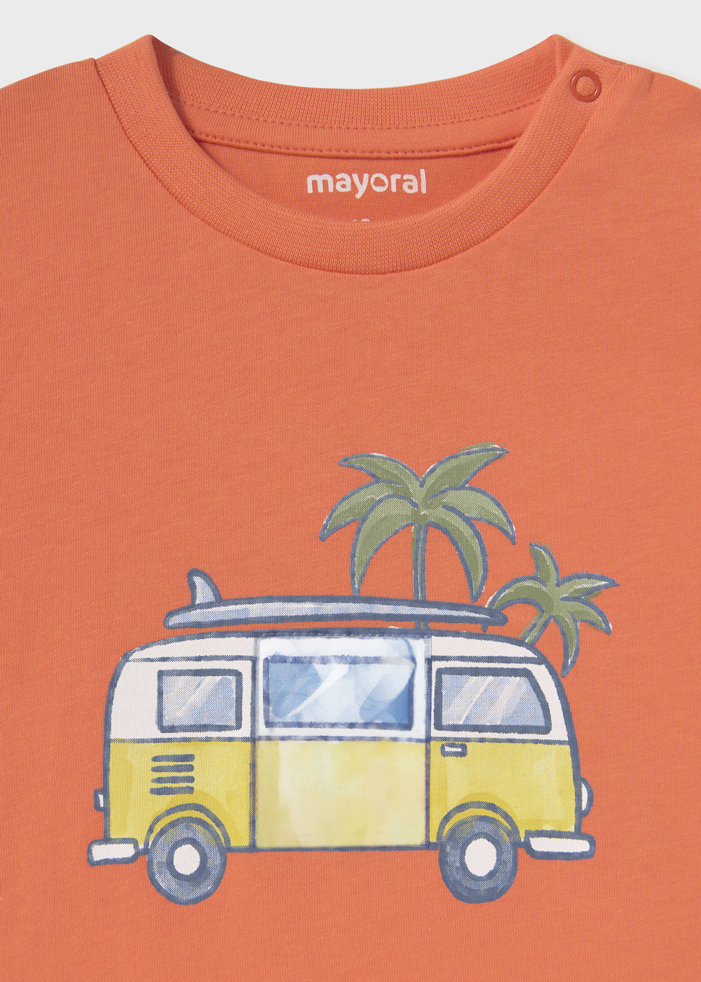 Camiseta interactiva furgoneta bebé