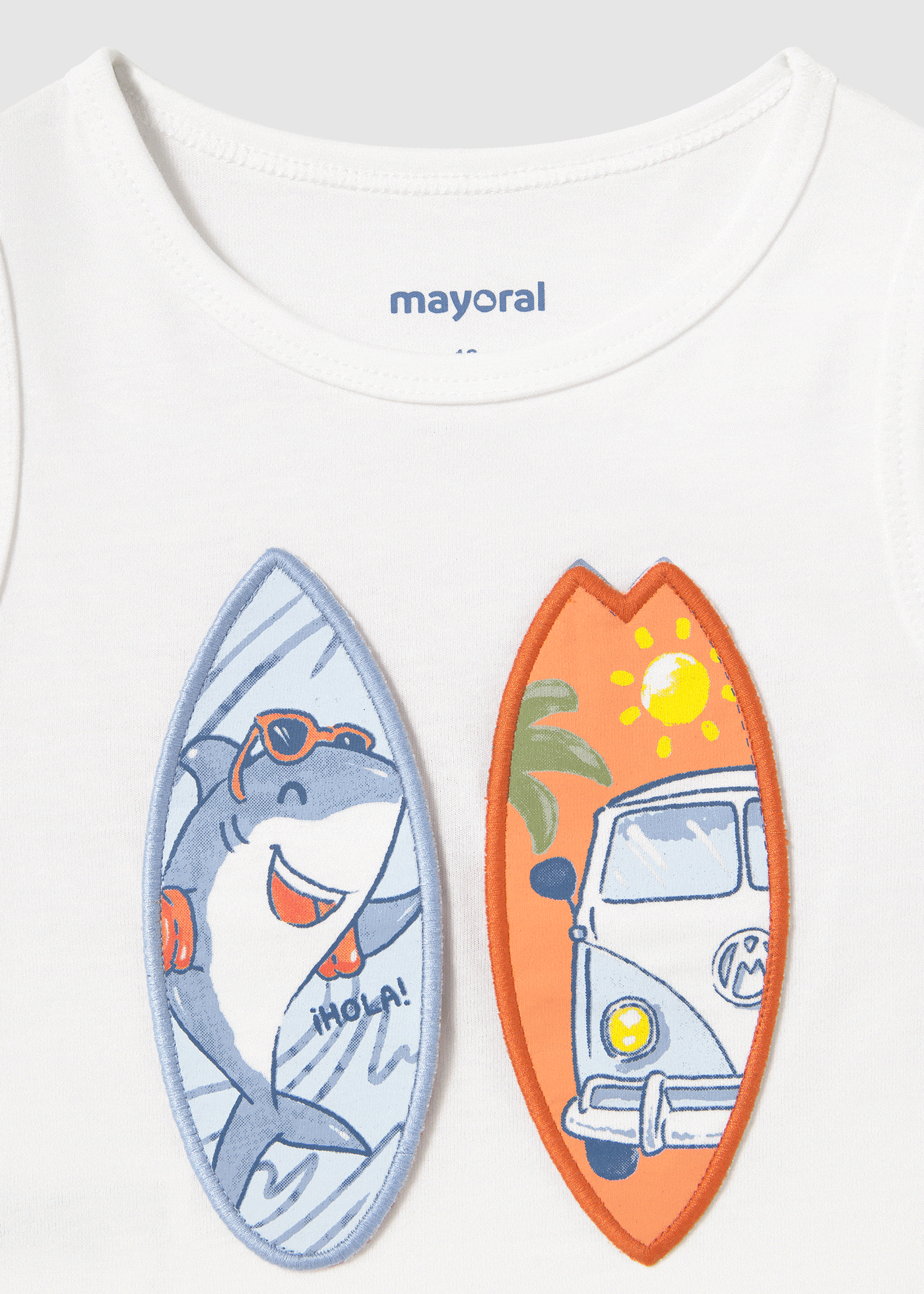 T-shirt sem mangas interativa bebé