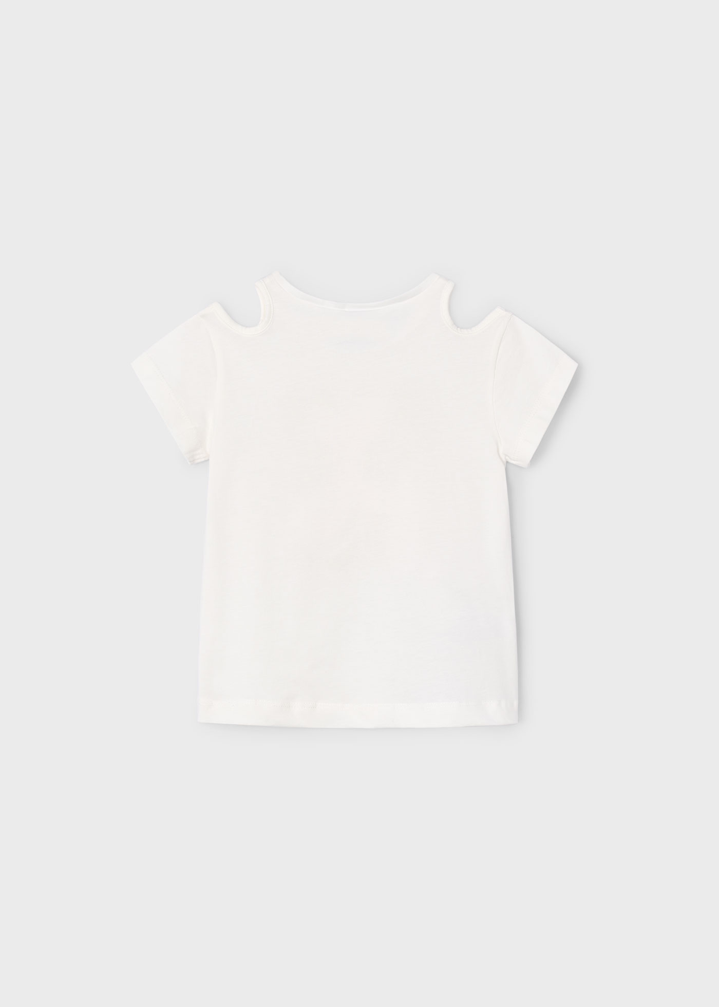 Girl Cut Out Sleeves T-Shirt