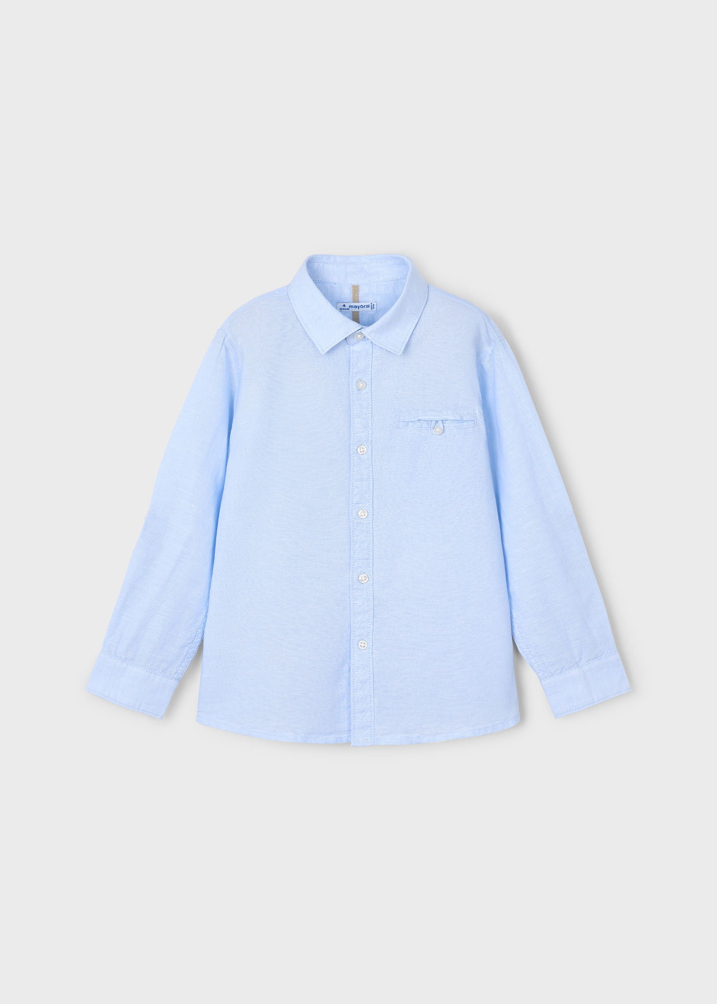 Boy Long Sleeve Linen Shirt