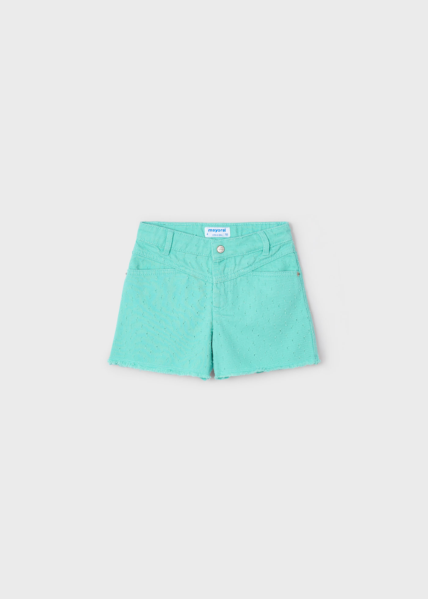 Short bajo deshilachado niña