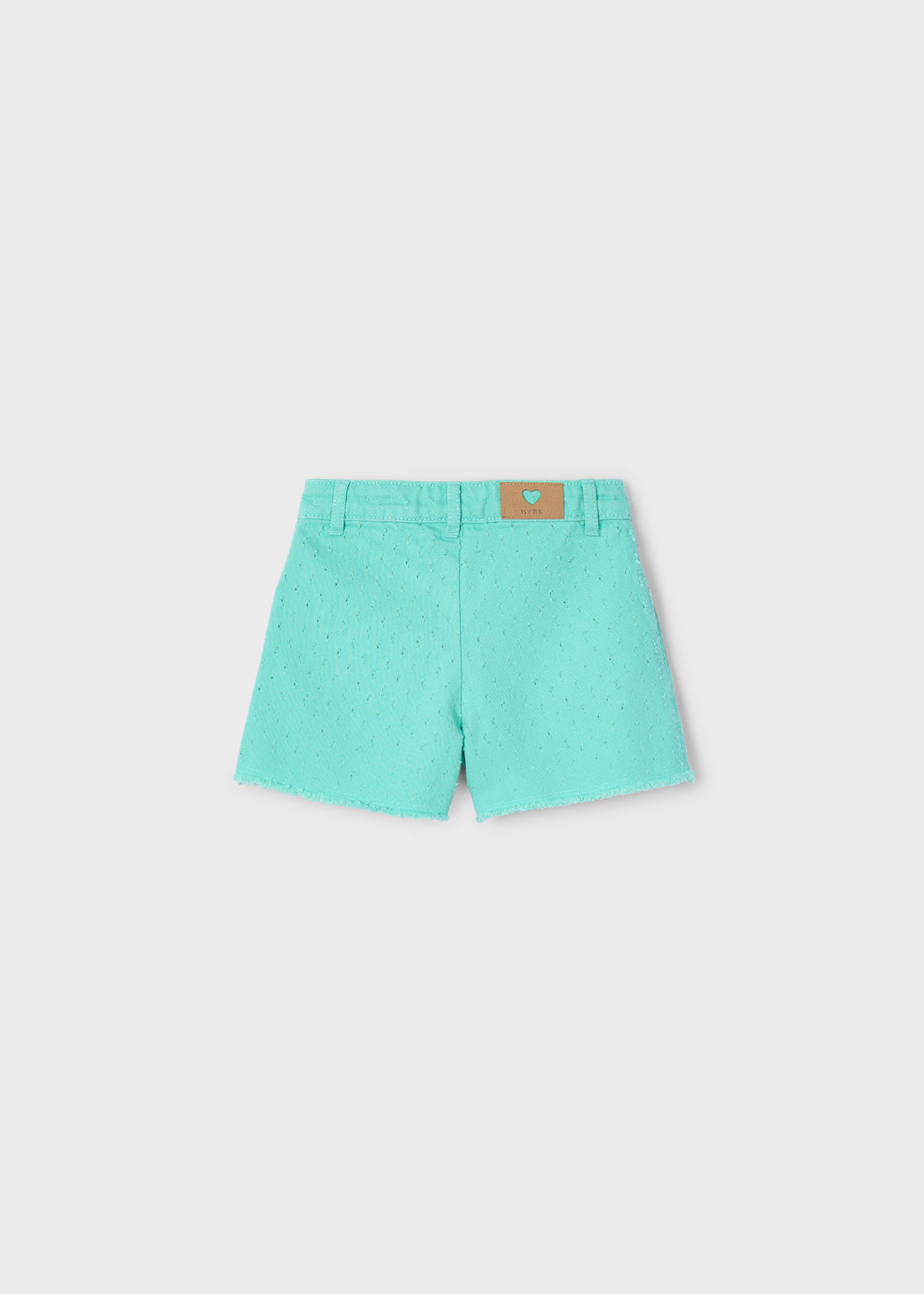 Short bajo deshilachado niña