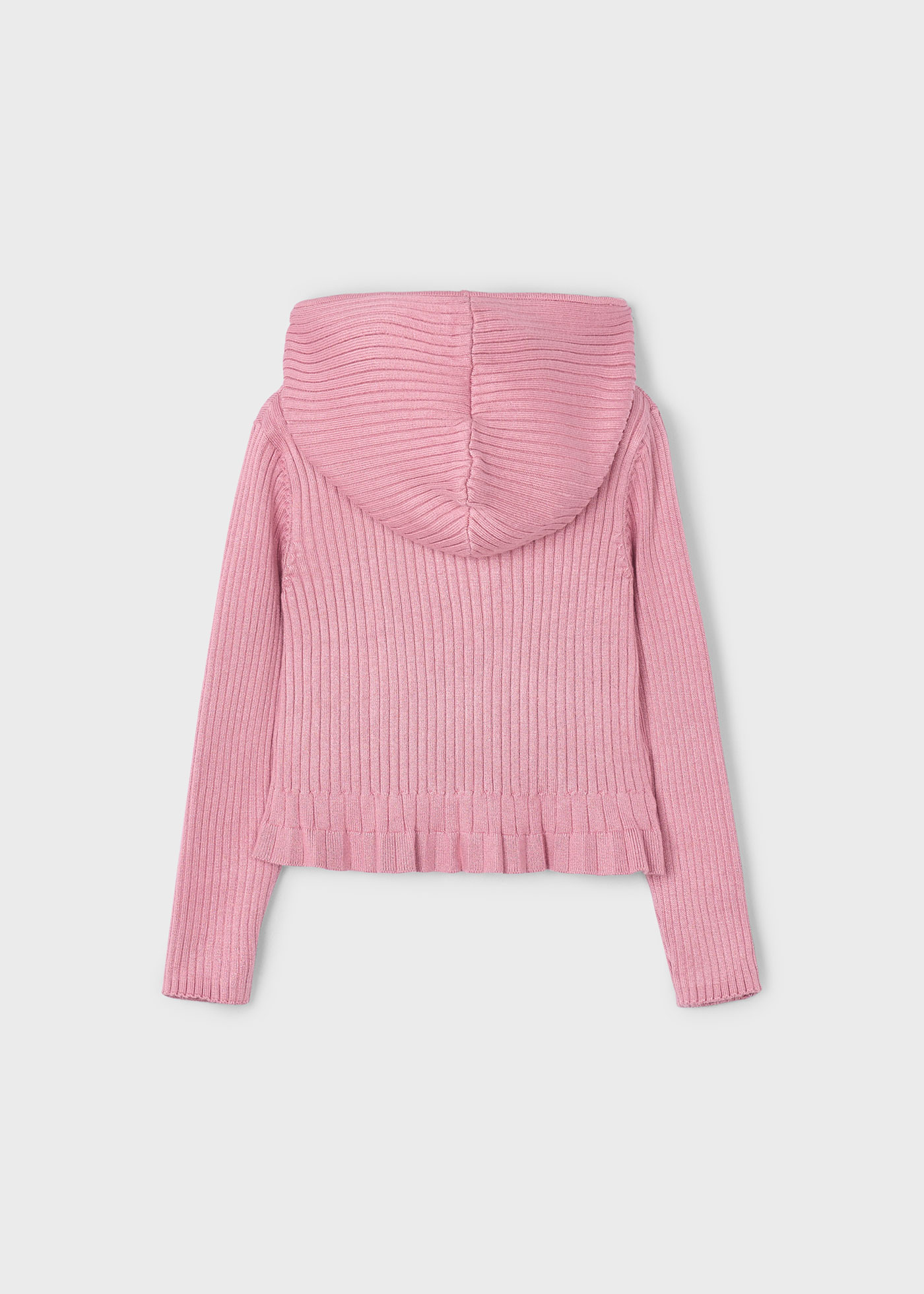 Cardigan à capuche en tricot fille