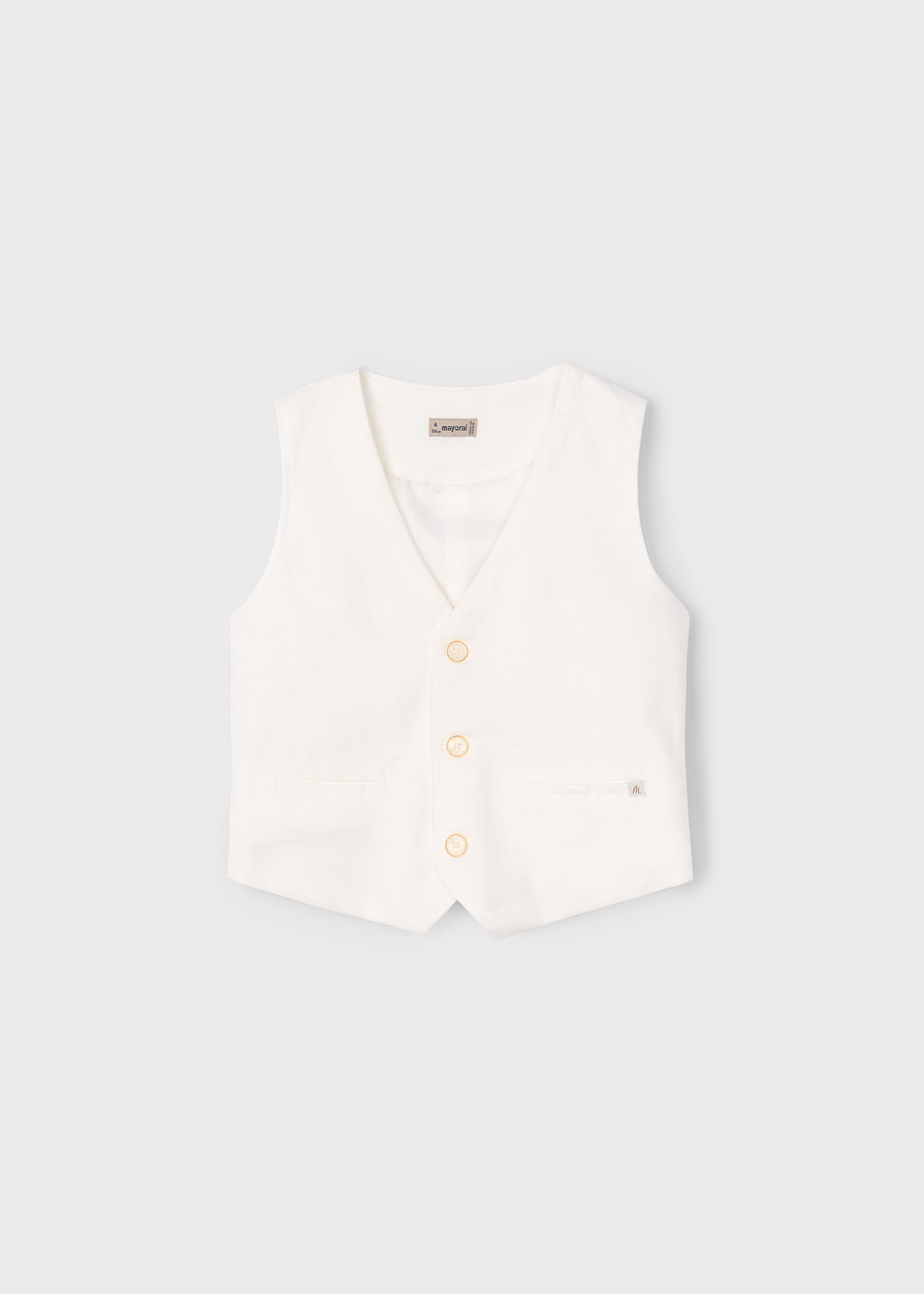 Boy Linen Suit Vest