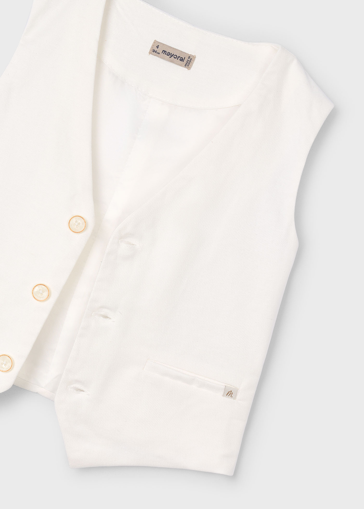 Boy Linen Suit Vest