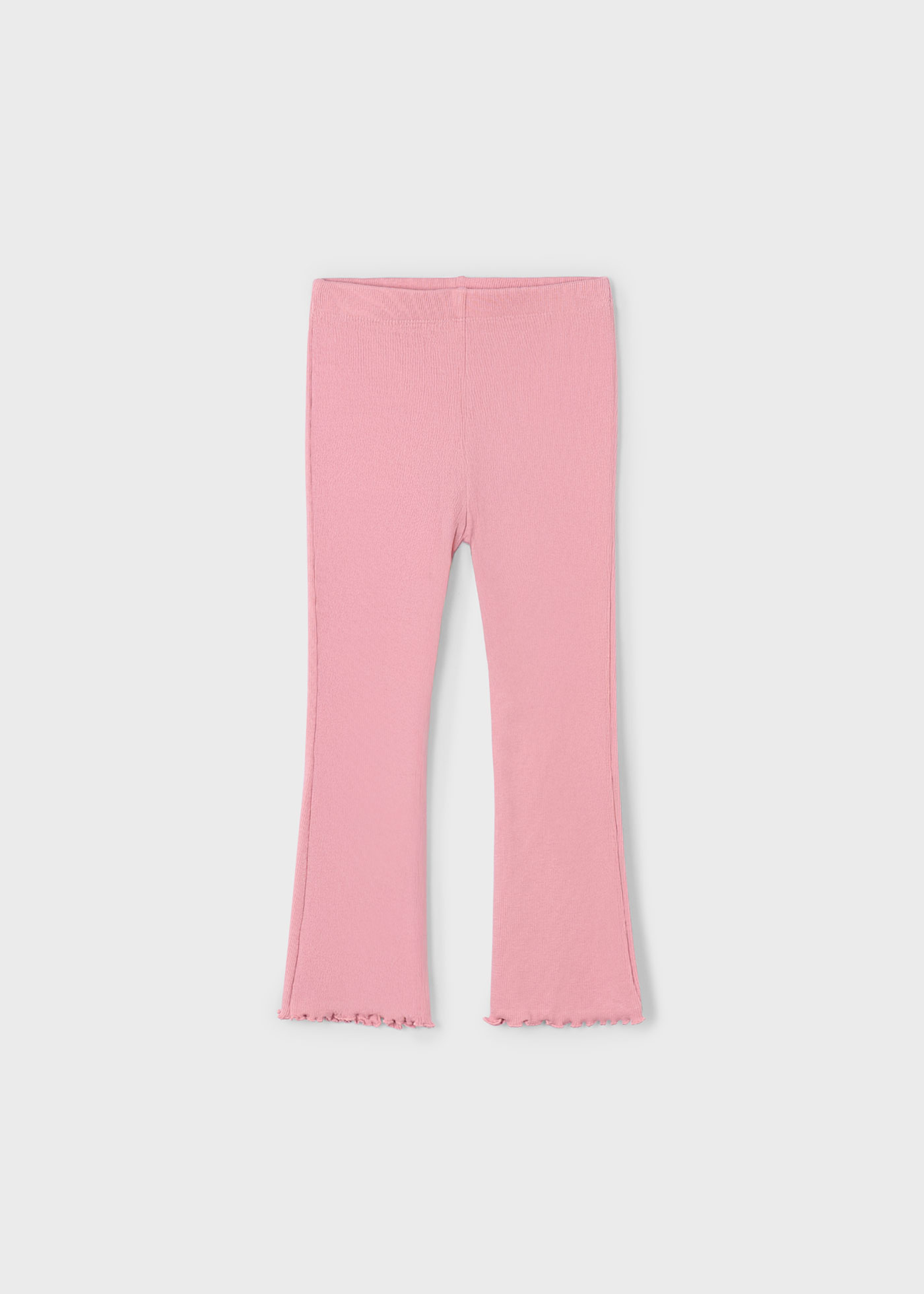 Leggings a campana costine bambina
