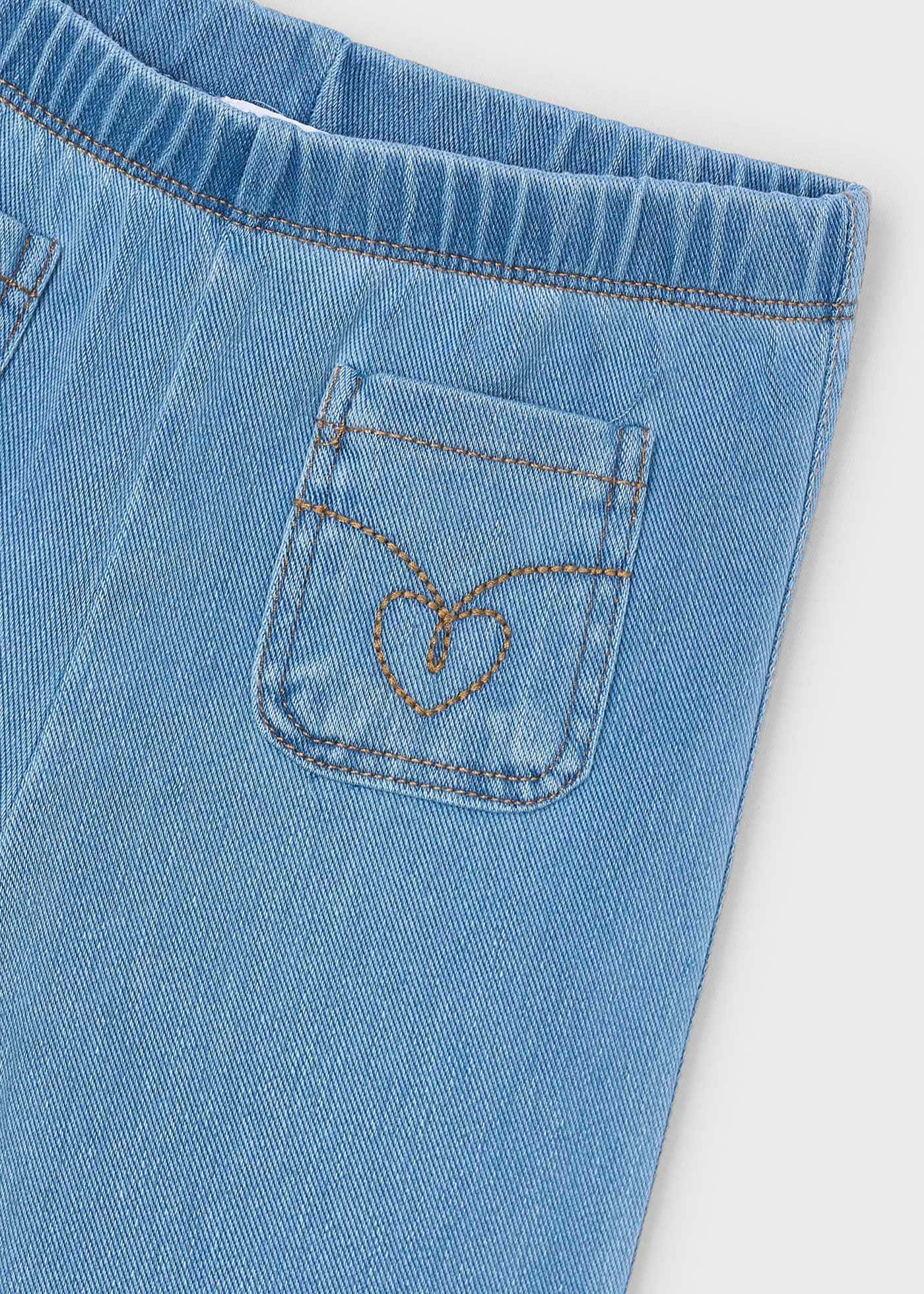 Legginsy jeansowe rozkloszowane dla dziewczynki