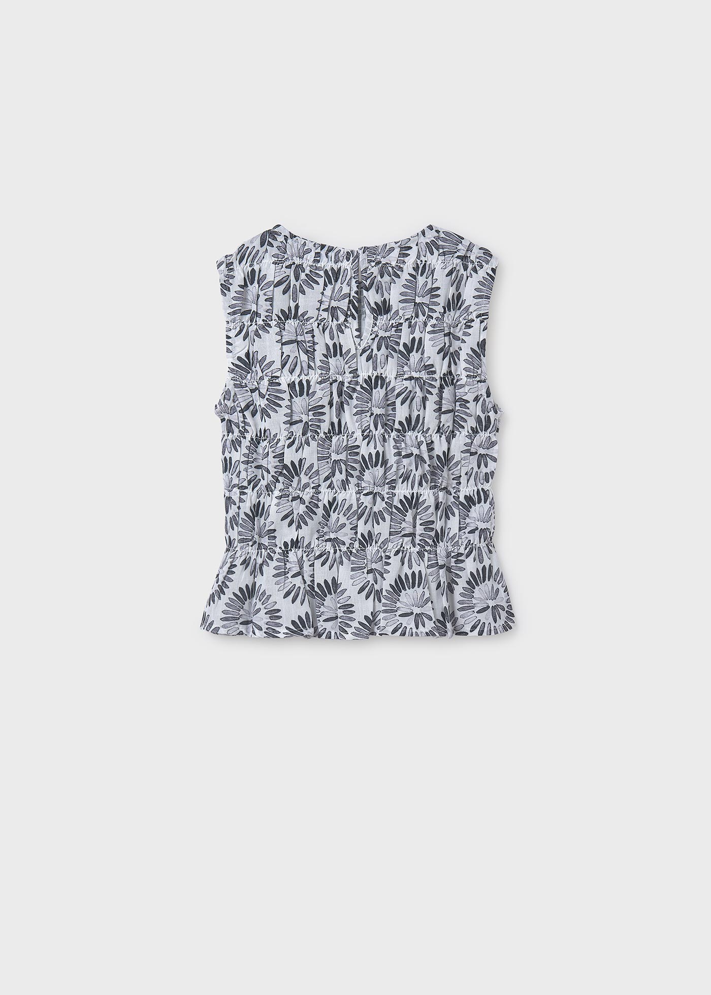 Girl ruched print top