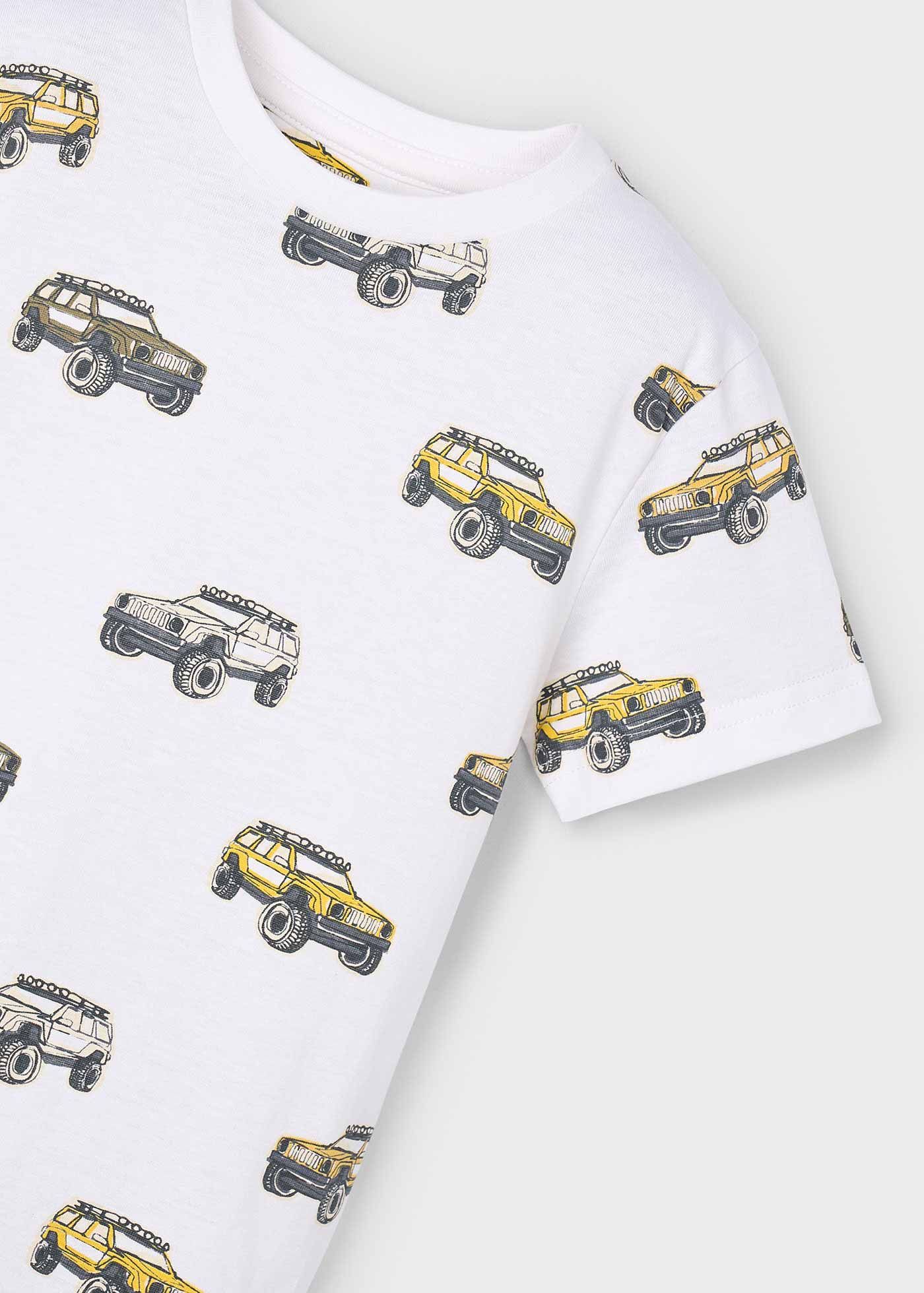 Playera estampado coches niño