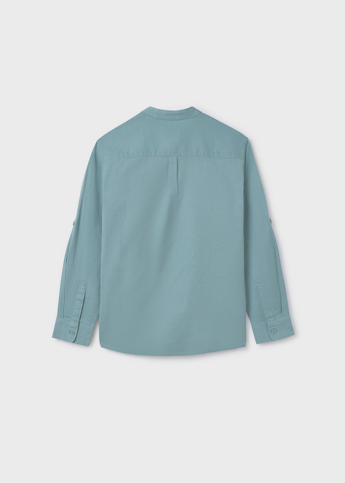 Camicia colletto coreana lino ragazzo