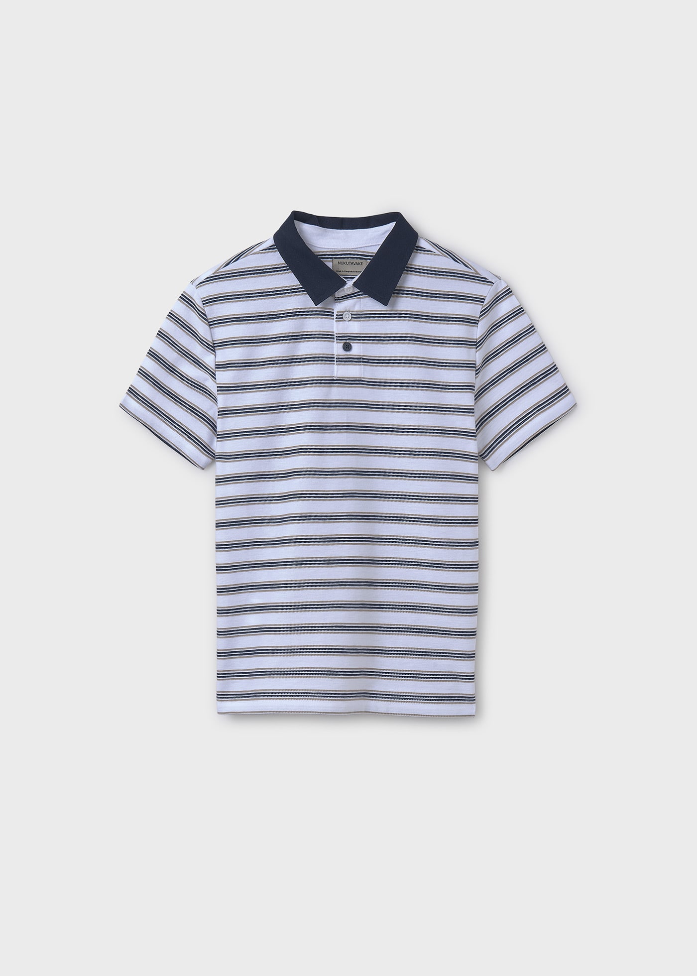 Polo jacquard riscas rapaz
