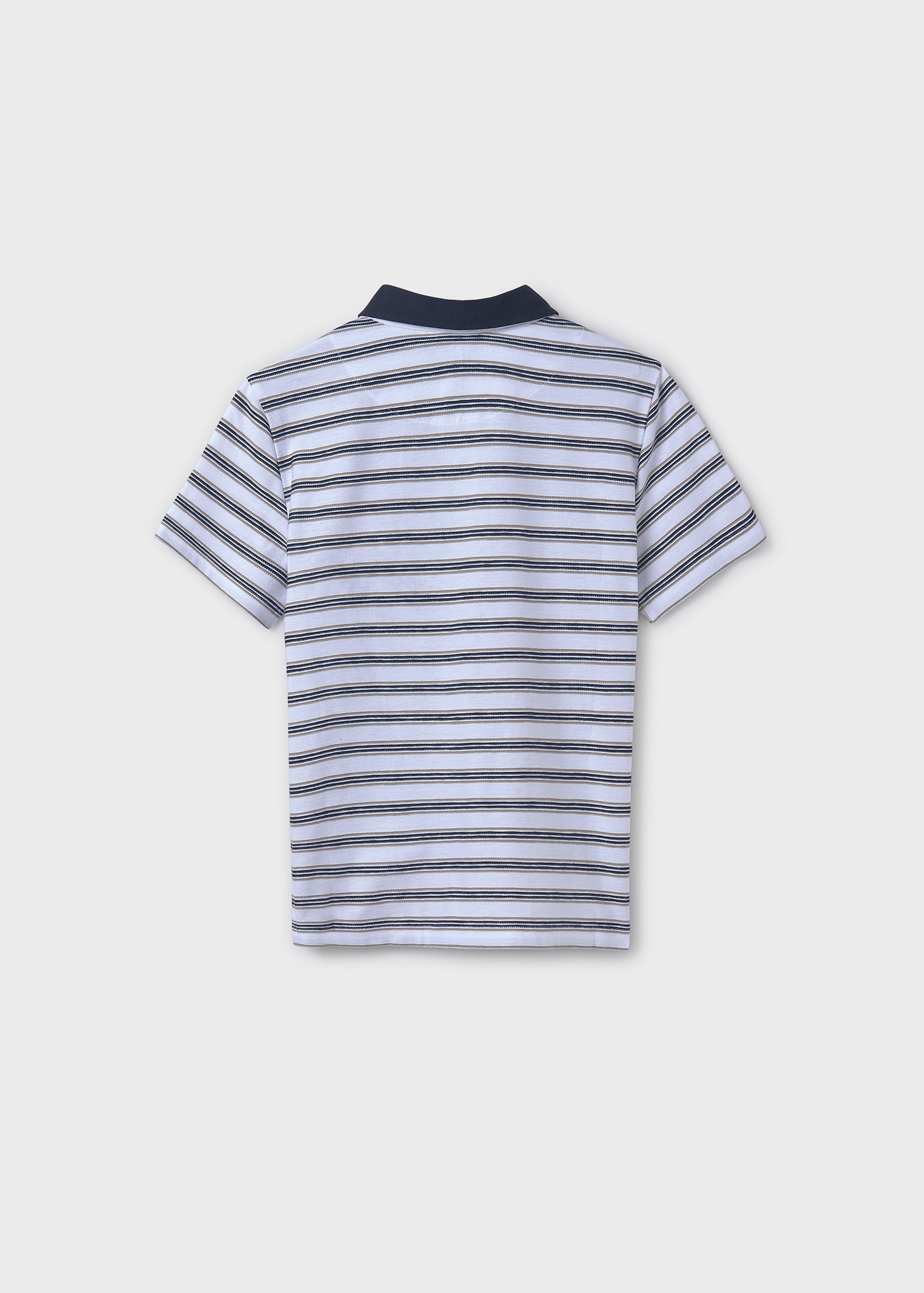 Polo jacquard riscas rapaz