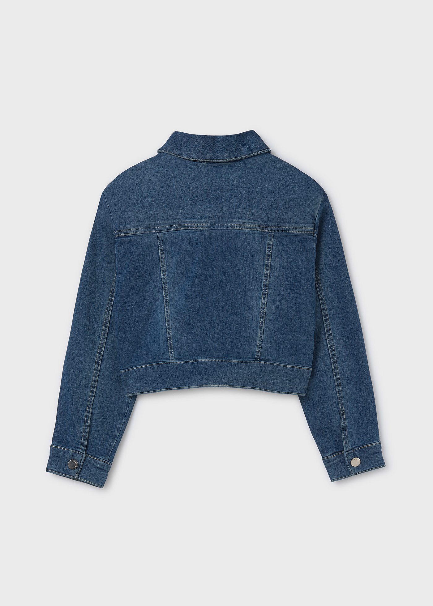 Girl denim jacket with pockets