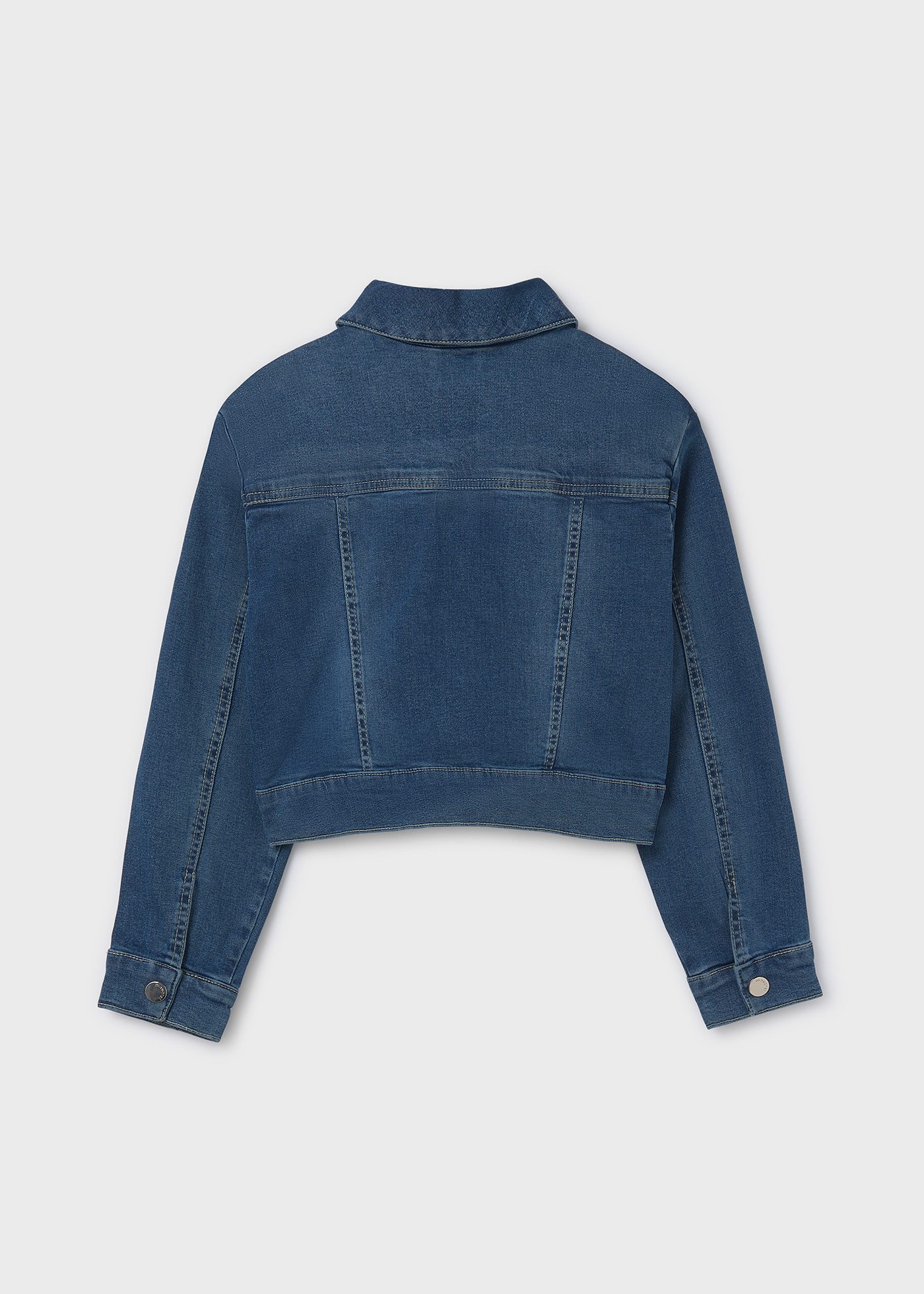 Giubbotto jeans tasche ragazza