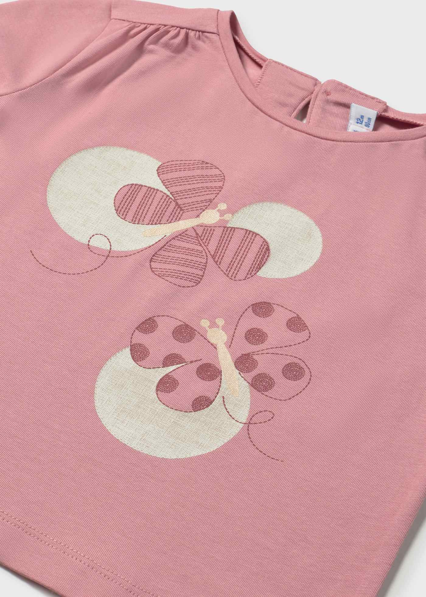 T-shirt borboletas bebé