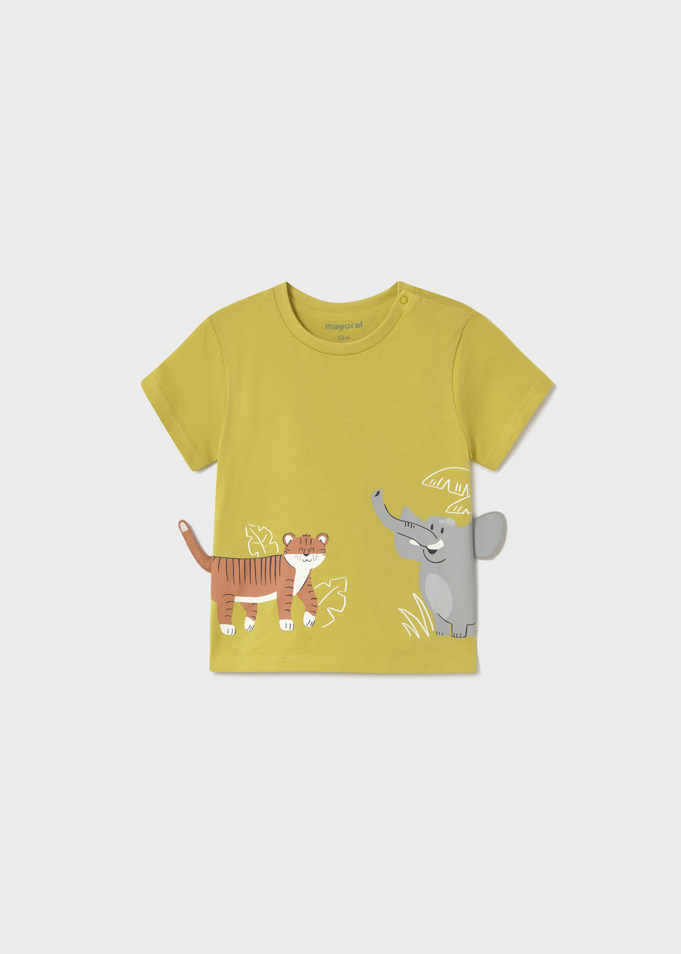 Camiseta interactiva animales bebé