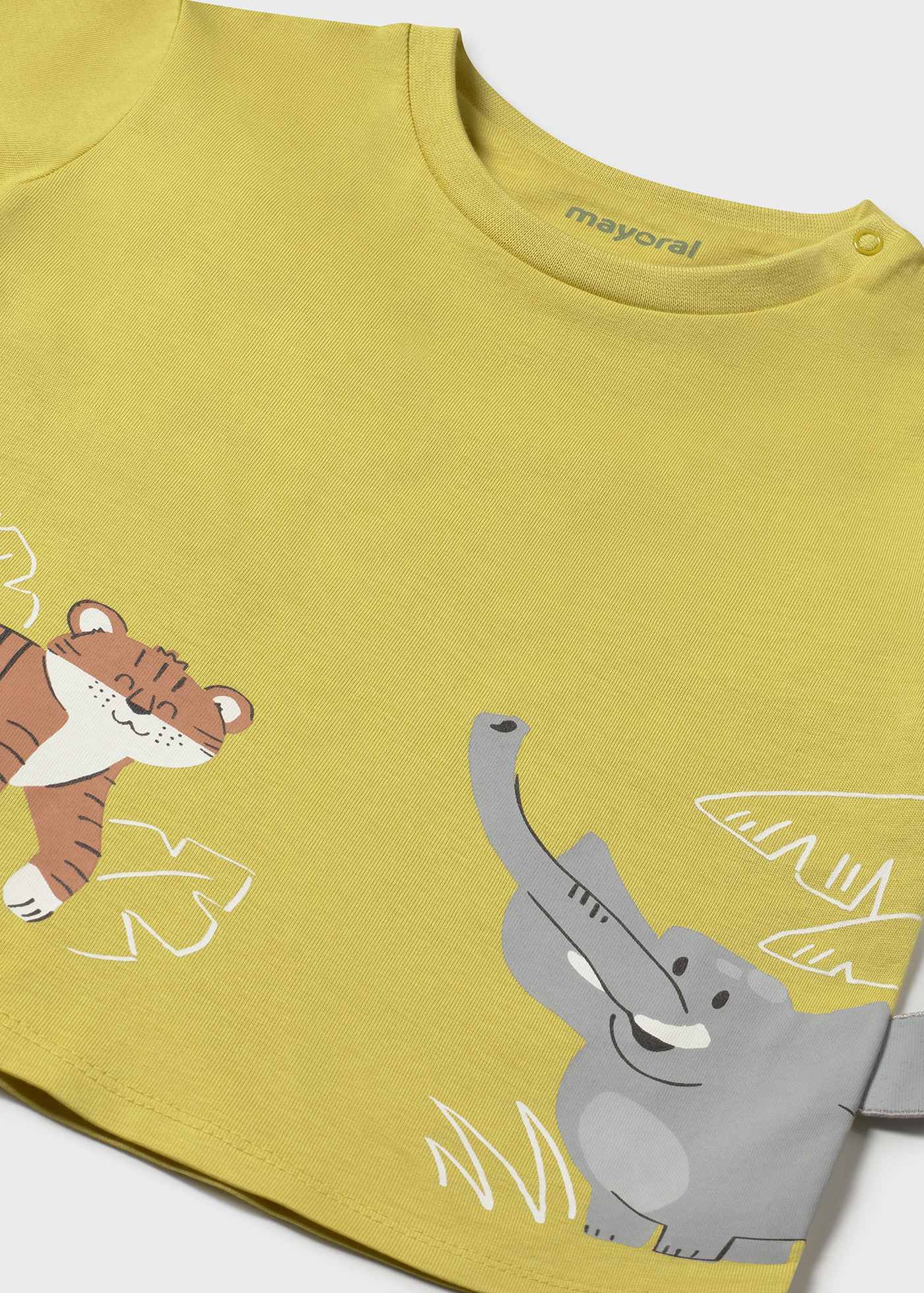 Camiseta interactiva animales bebé