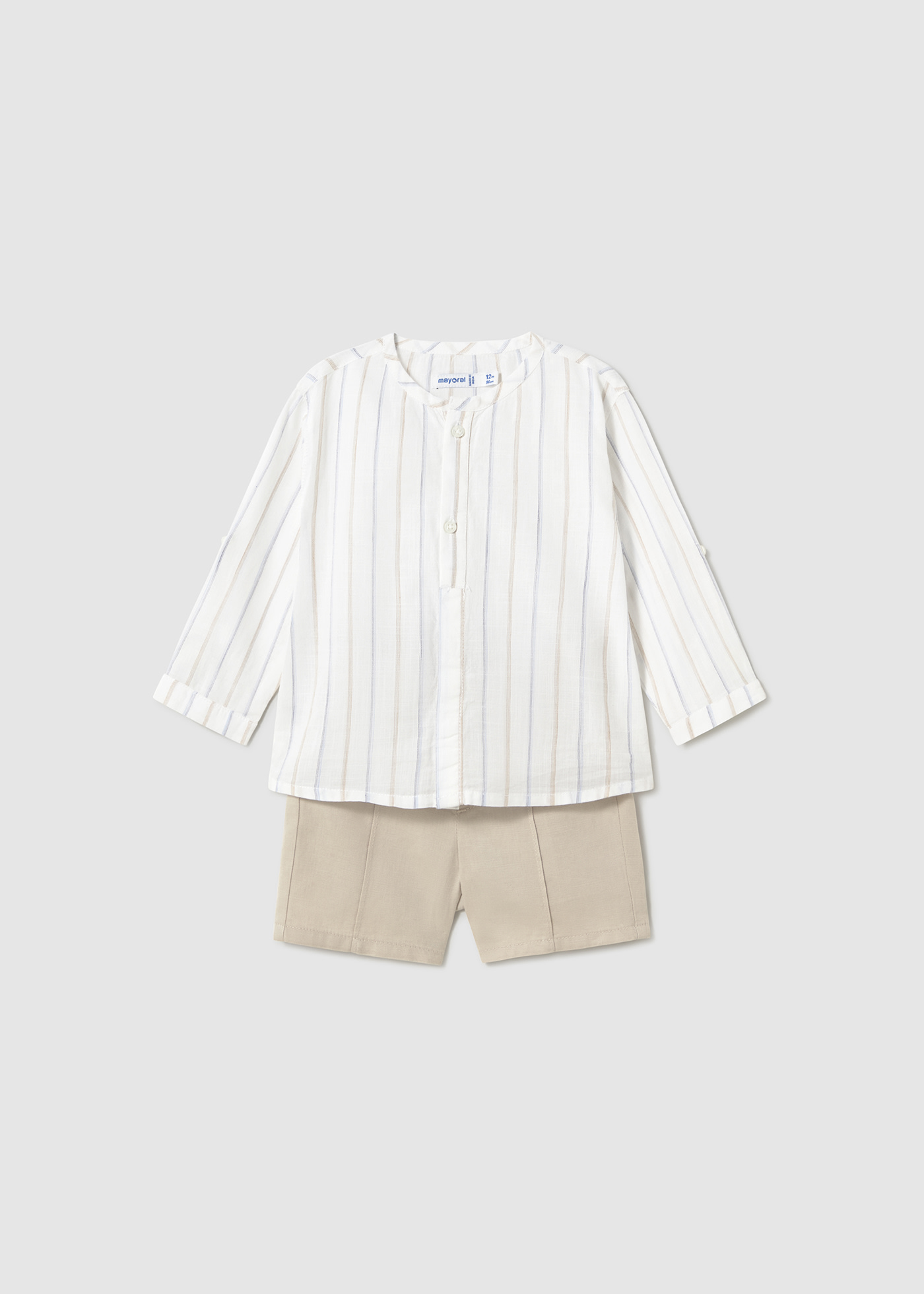 Ensemble bermuda et chemise imprimée bébé