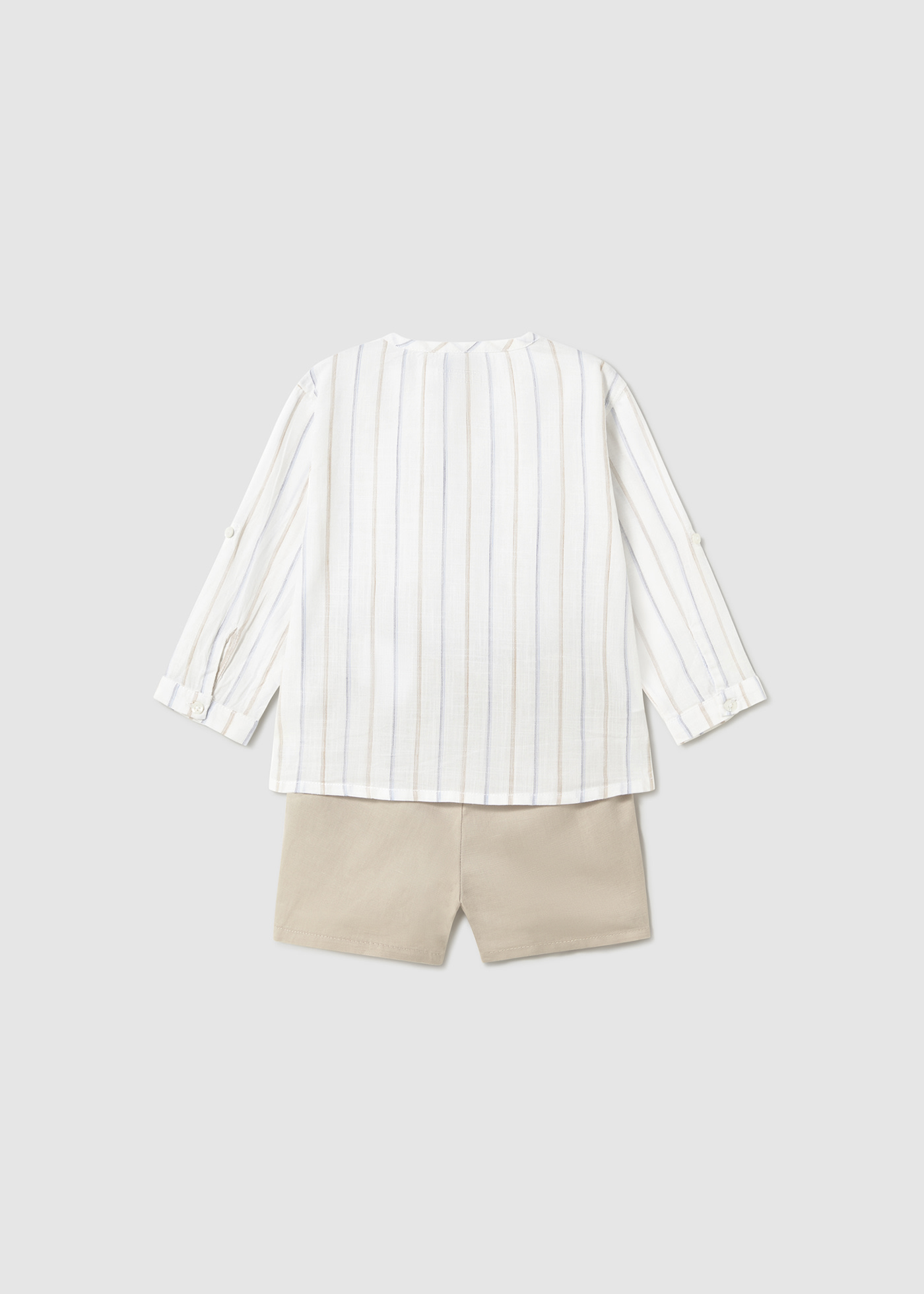 Completo con bermuda e camicia neonato