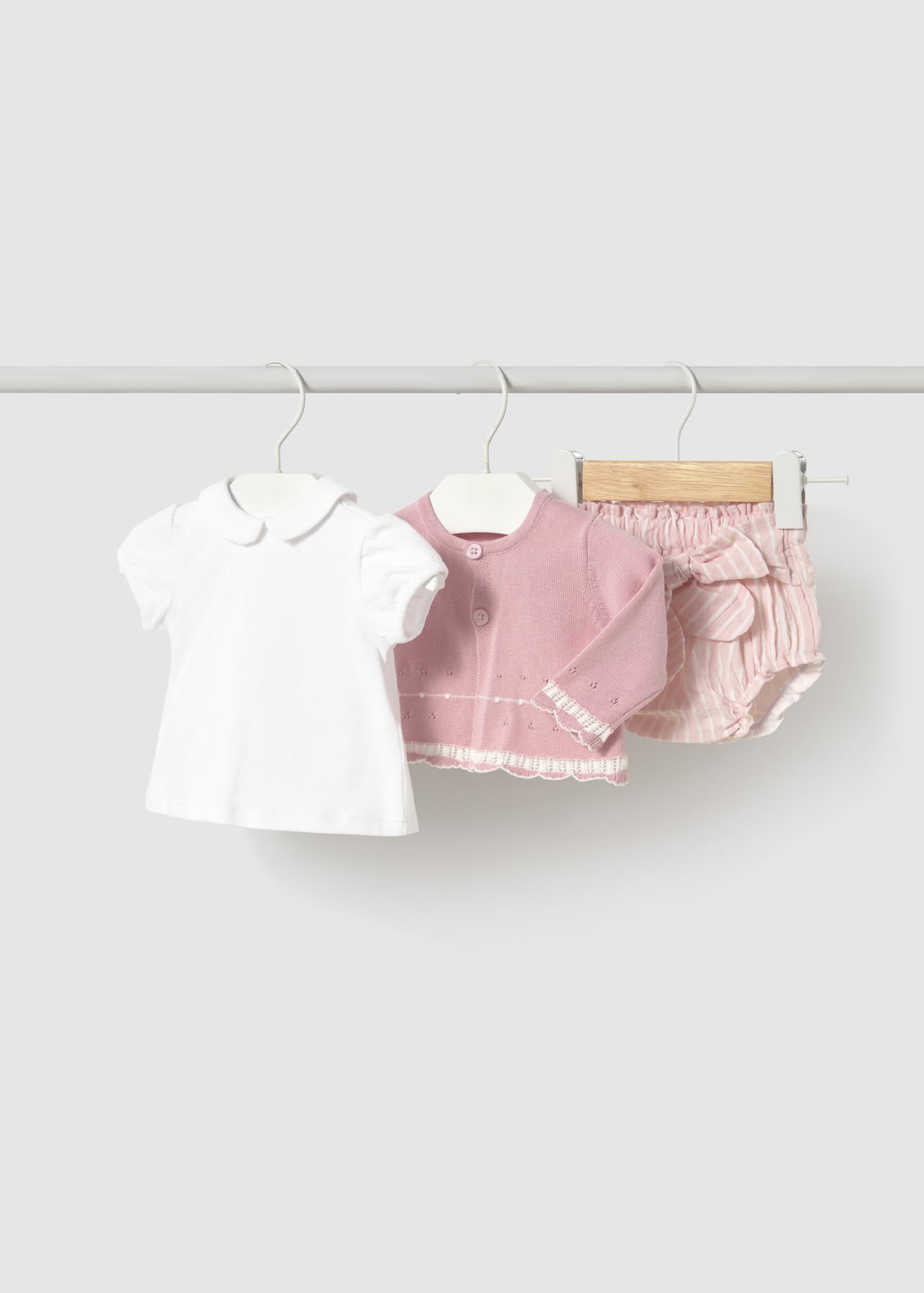 Conjunto 3 peças elegante recém nascida