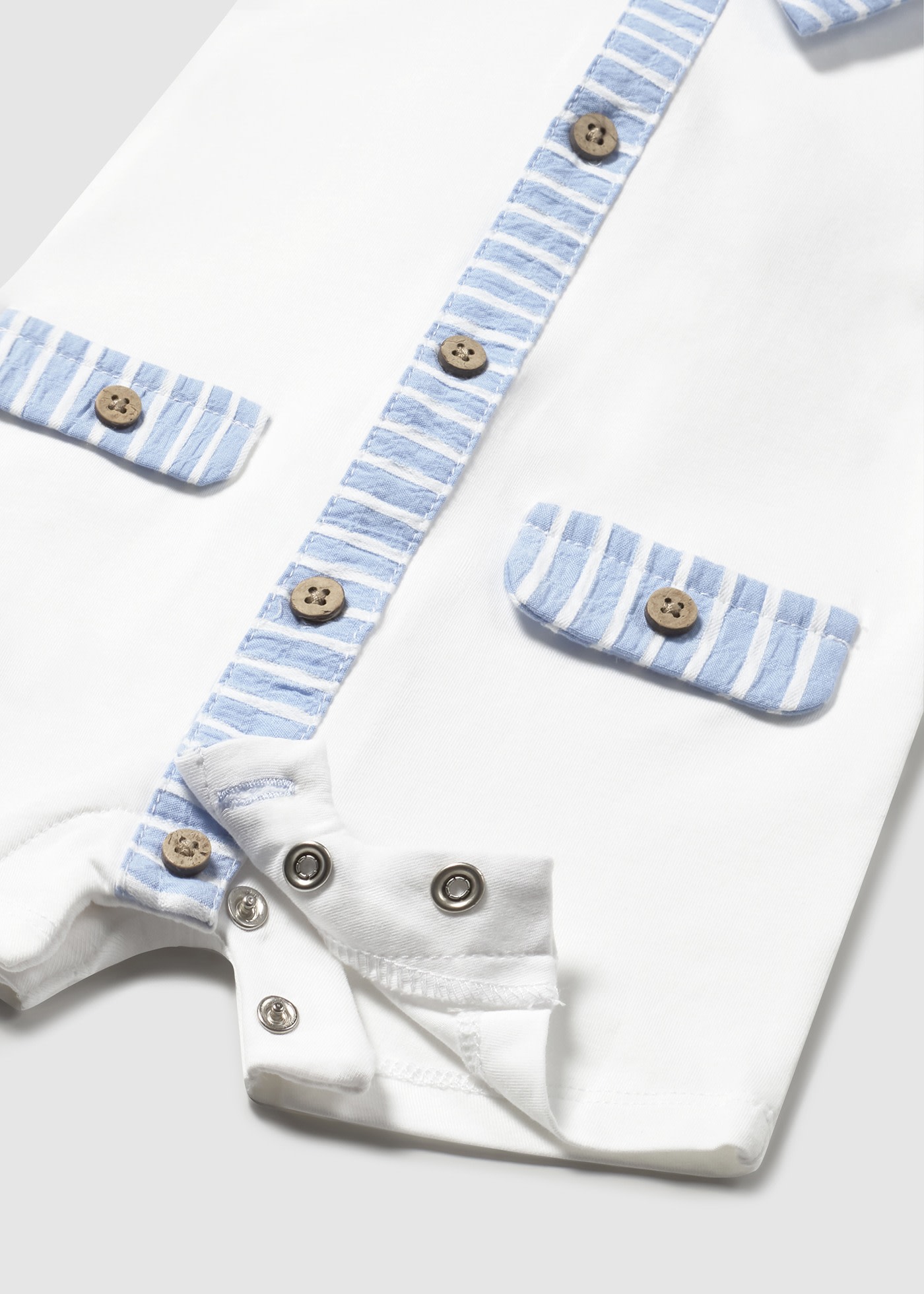Set pagliaccetti colletto neonato