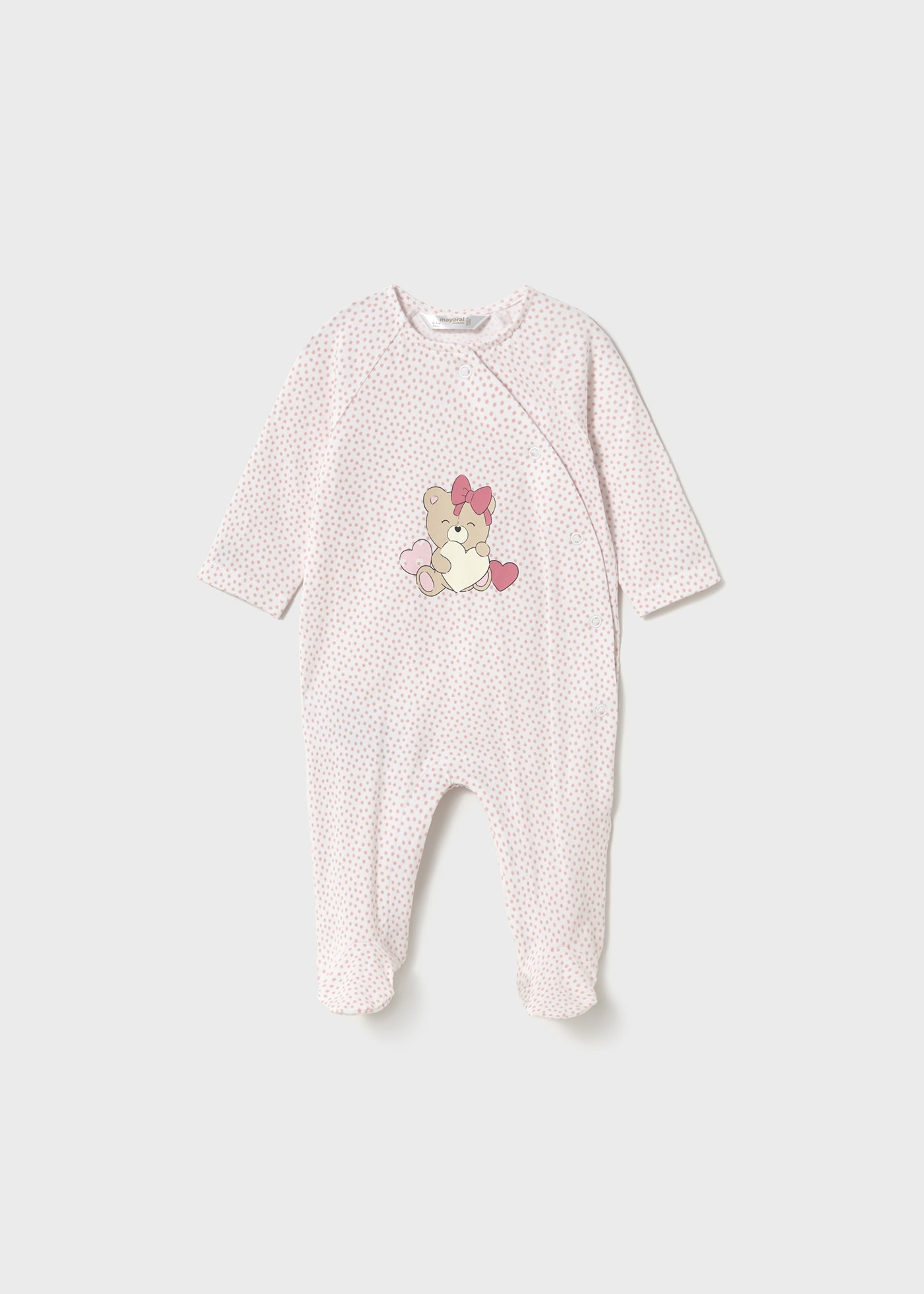 Newborn girl teddy romper