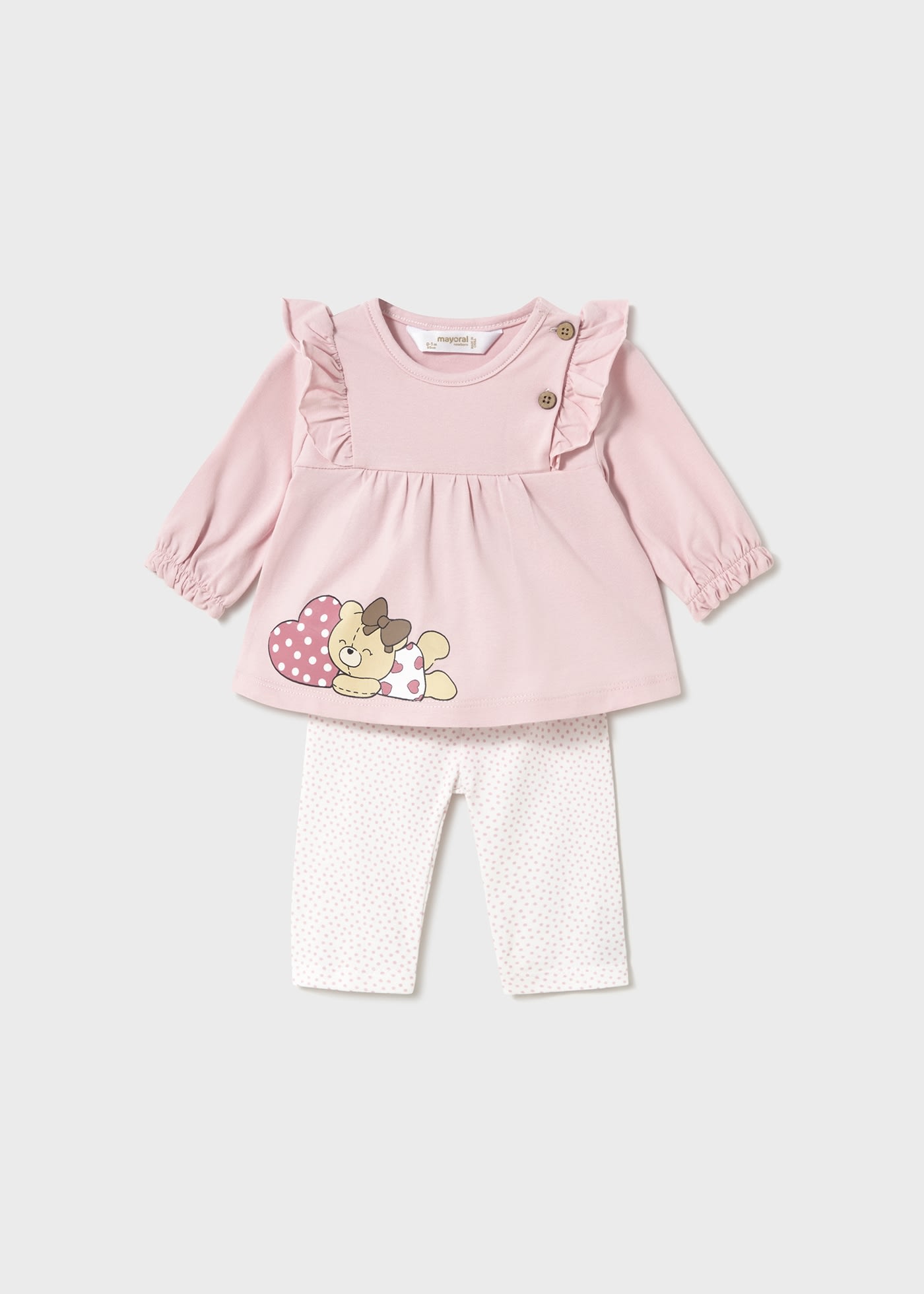 Newborn 4-Piece Set with Long Sleeve T-Shirts