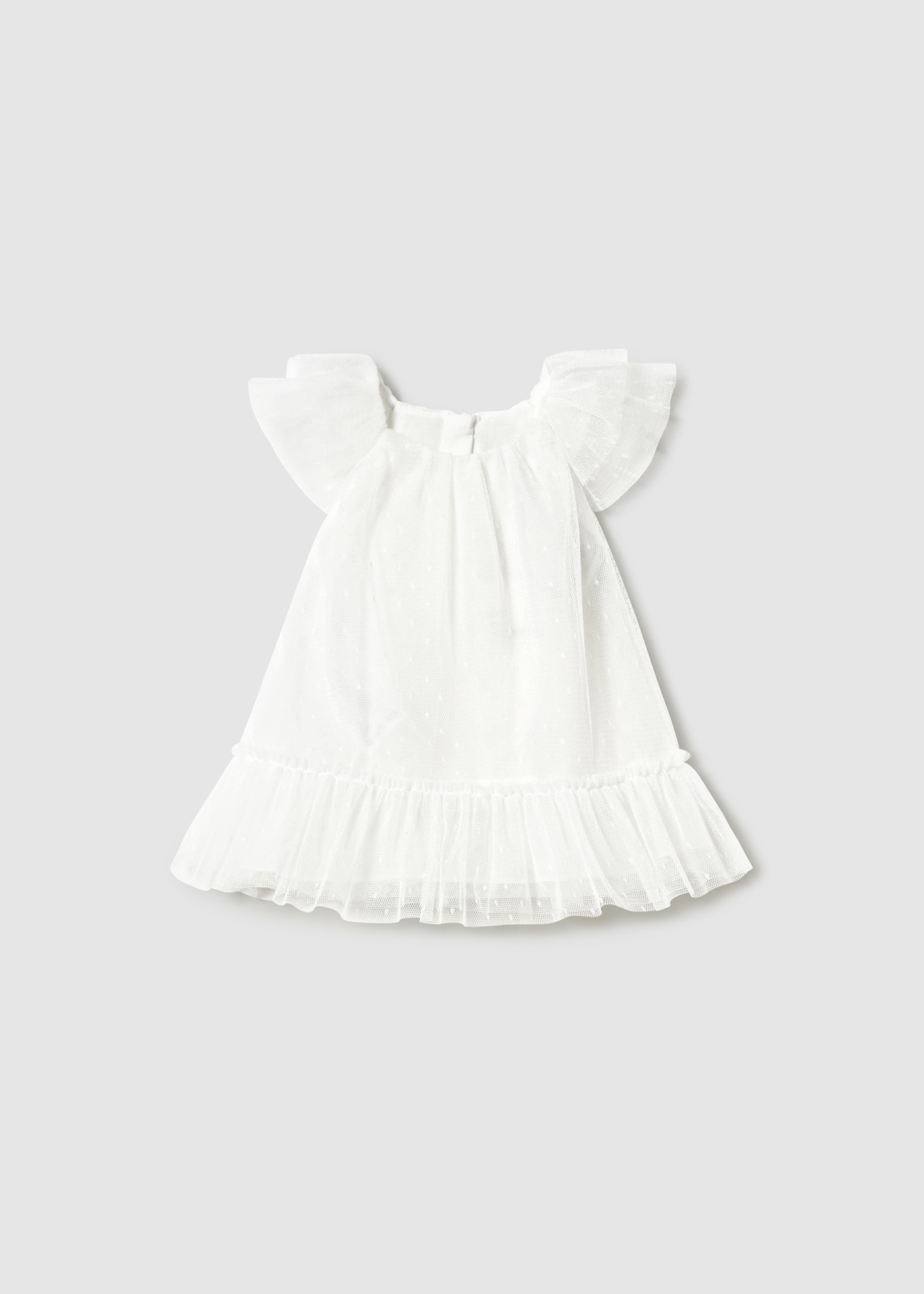 Vestido tule recém nascida