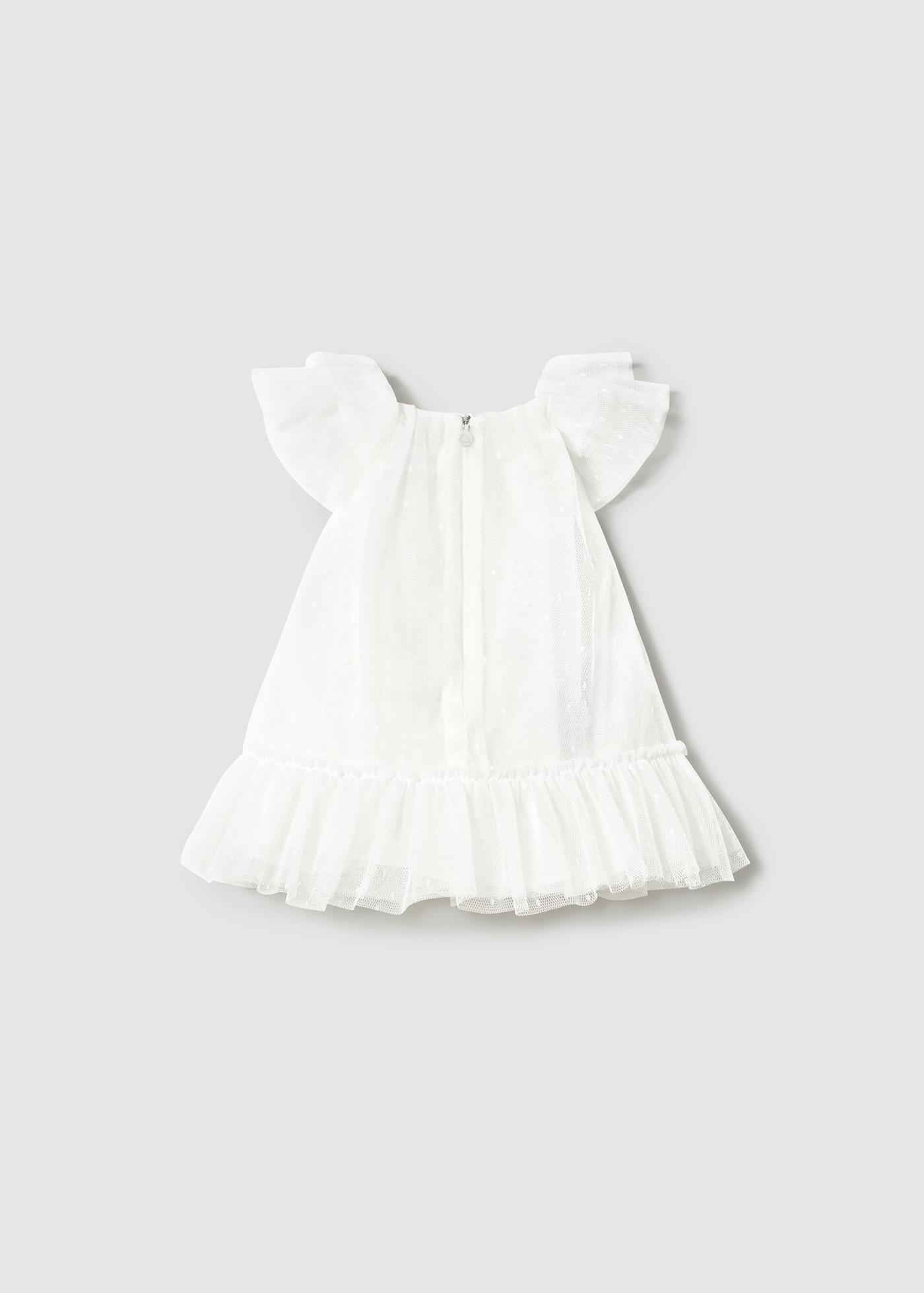 Vestido tule recém nascida