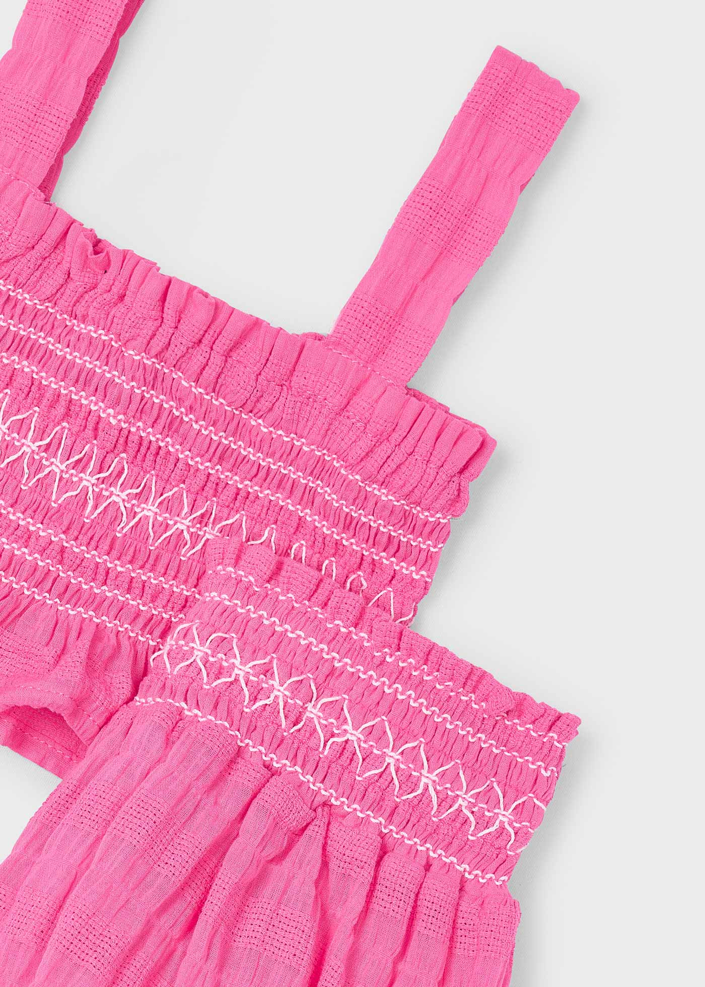 Conjunto calção e top ninho de abelha menina