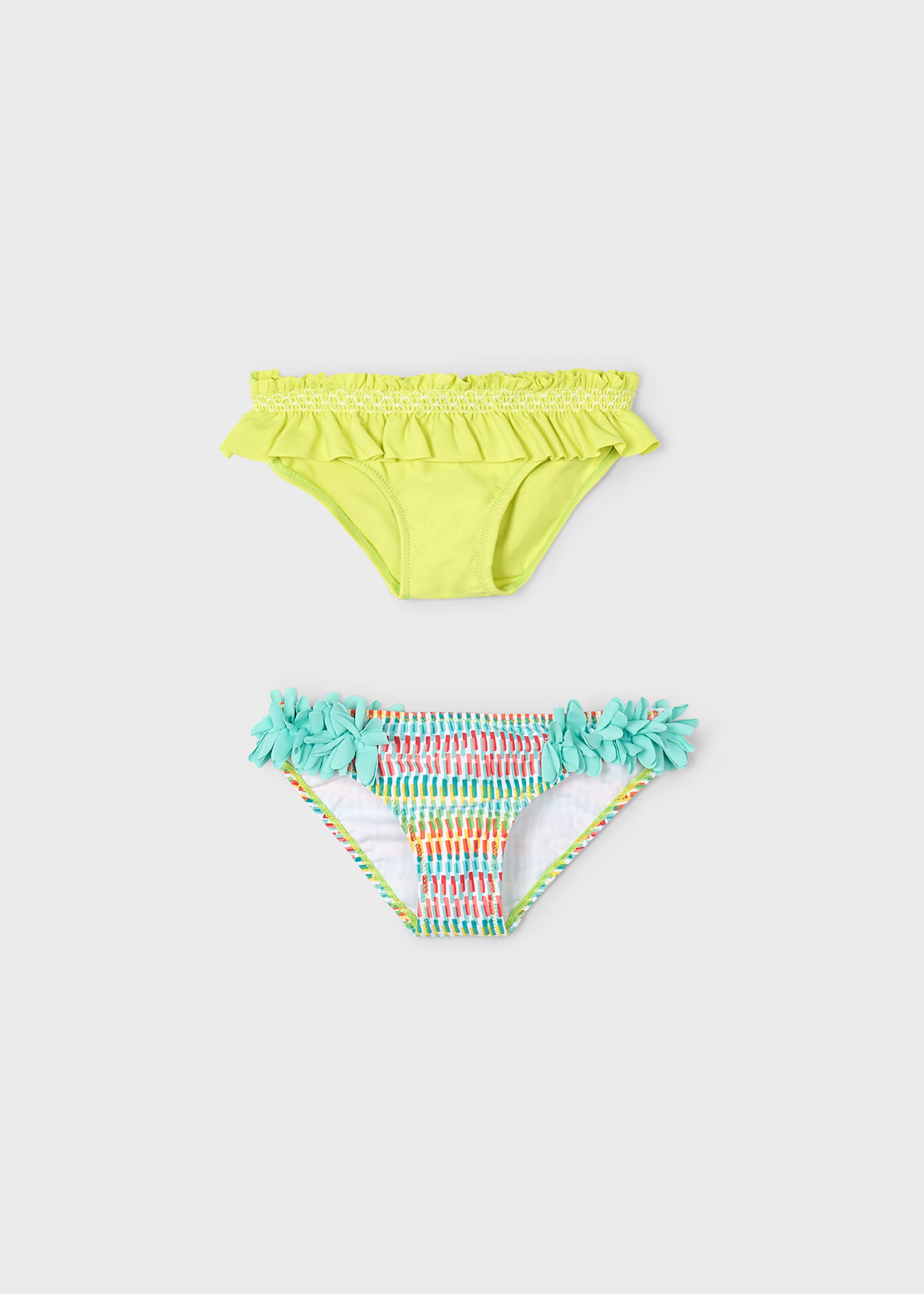 Set 2 maillots de bain culotte fille