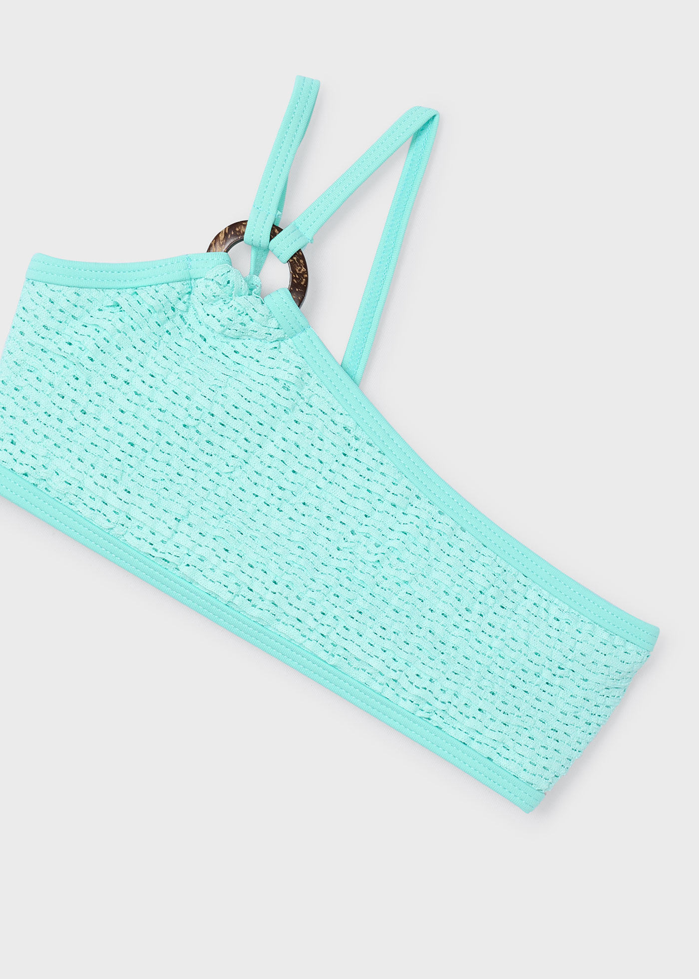 Bikini folhos argola menina