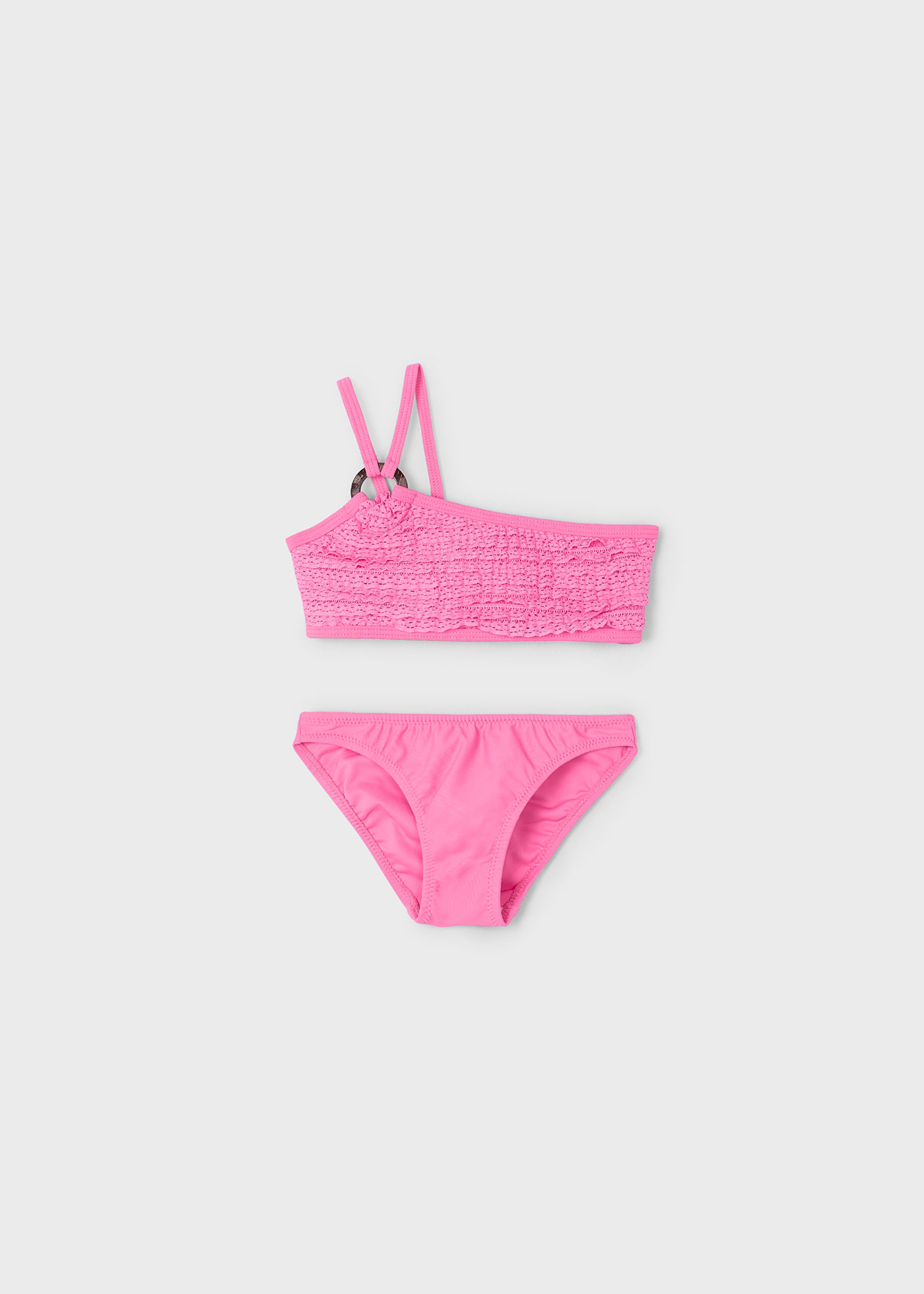 Bikini folhos argola menina