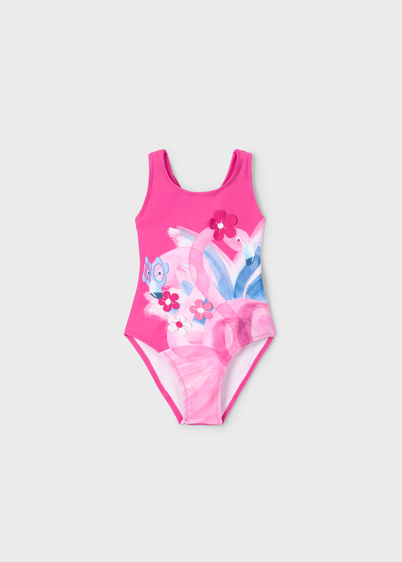 Maillot de bain flamant rose fille