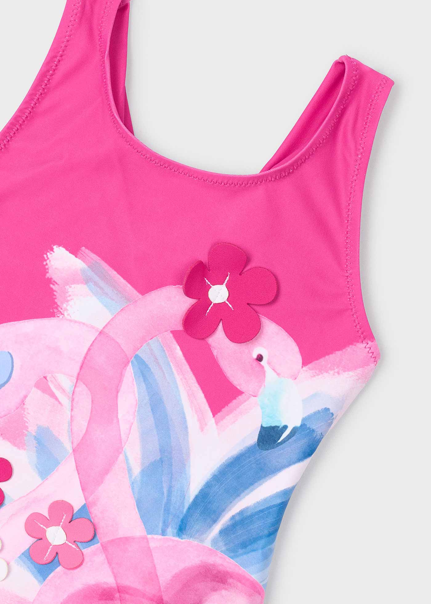 Maillot de bain flamant rose fille