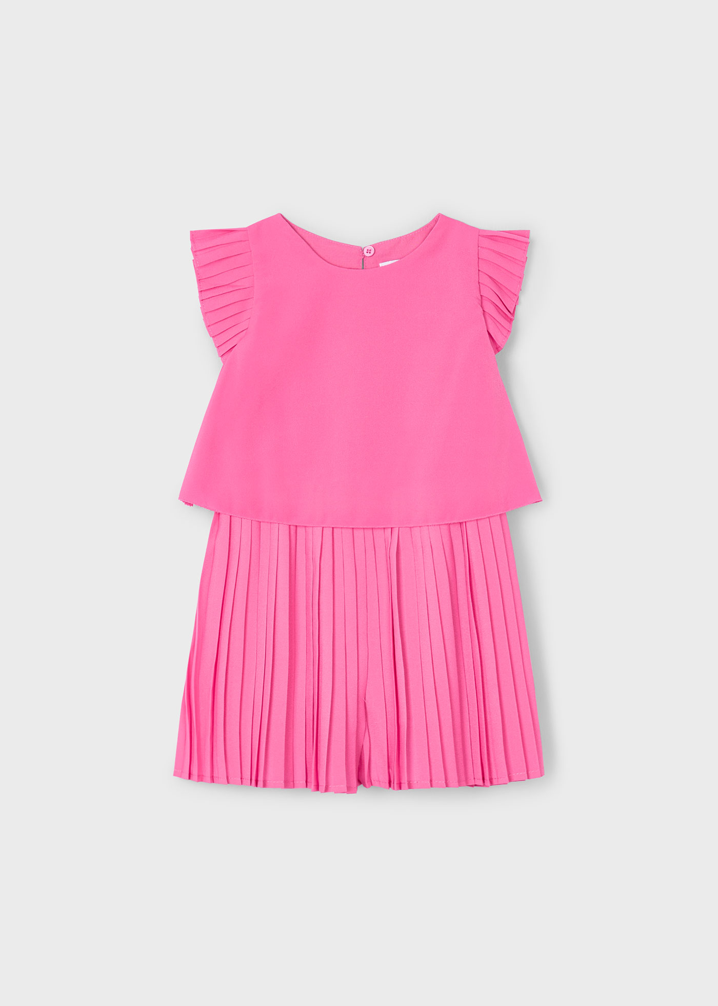 Girl pleated playsuit