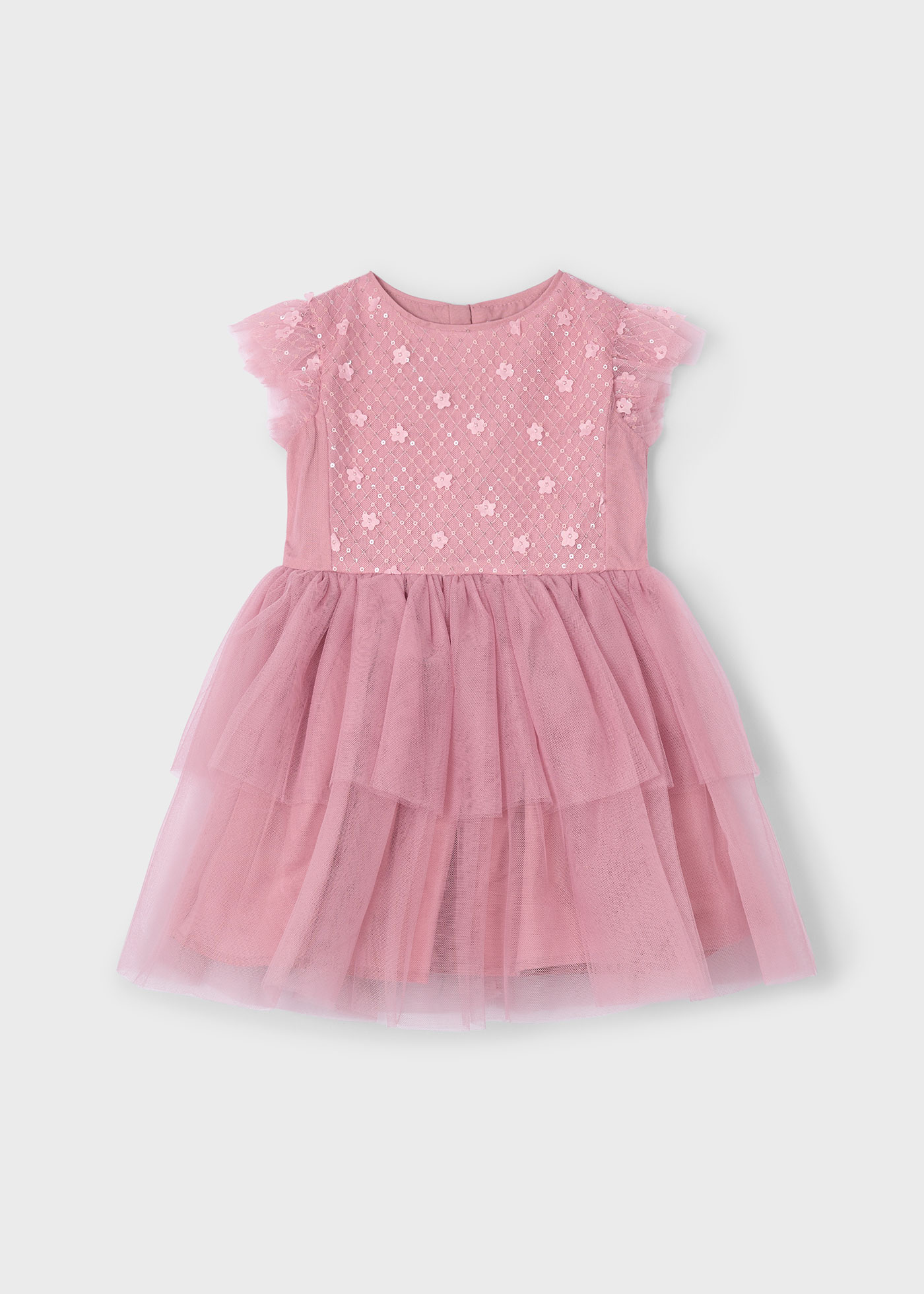 Robe en tulle à paillettes fille