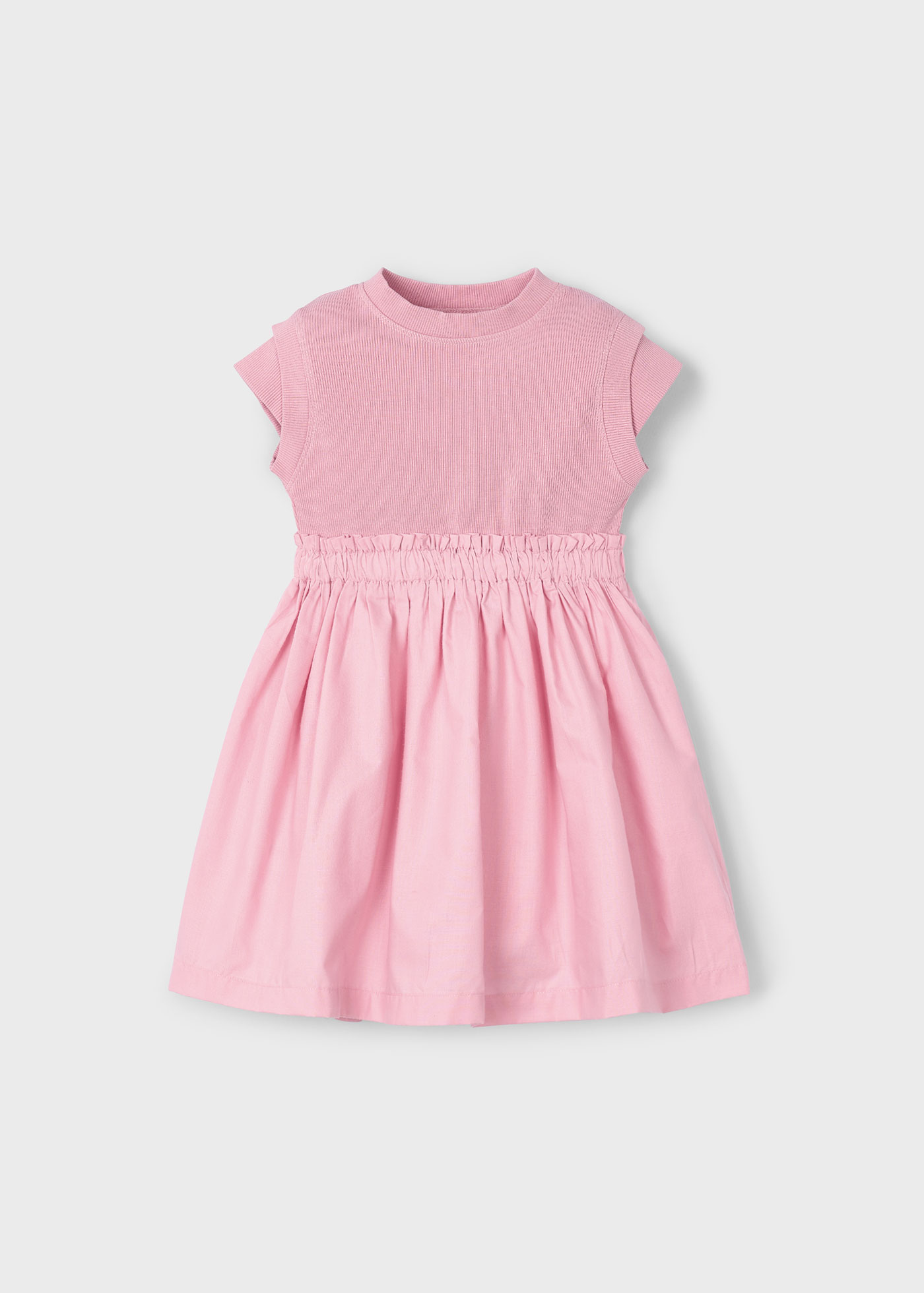 Vestito combined costine bambina