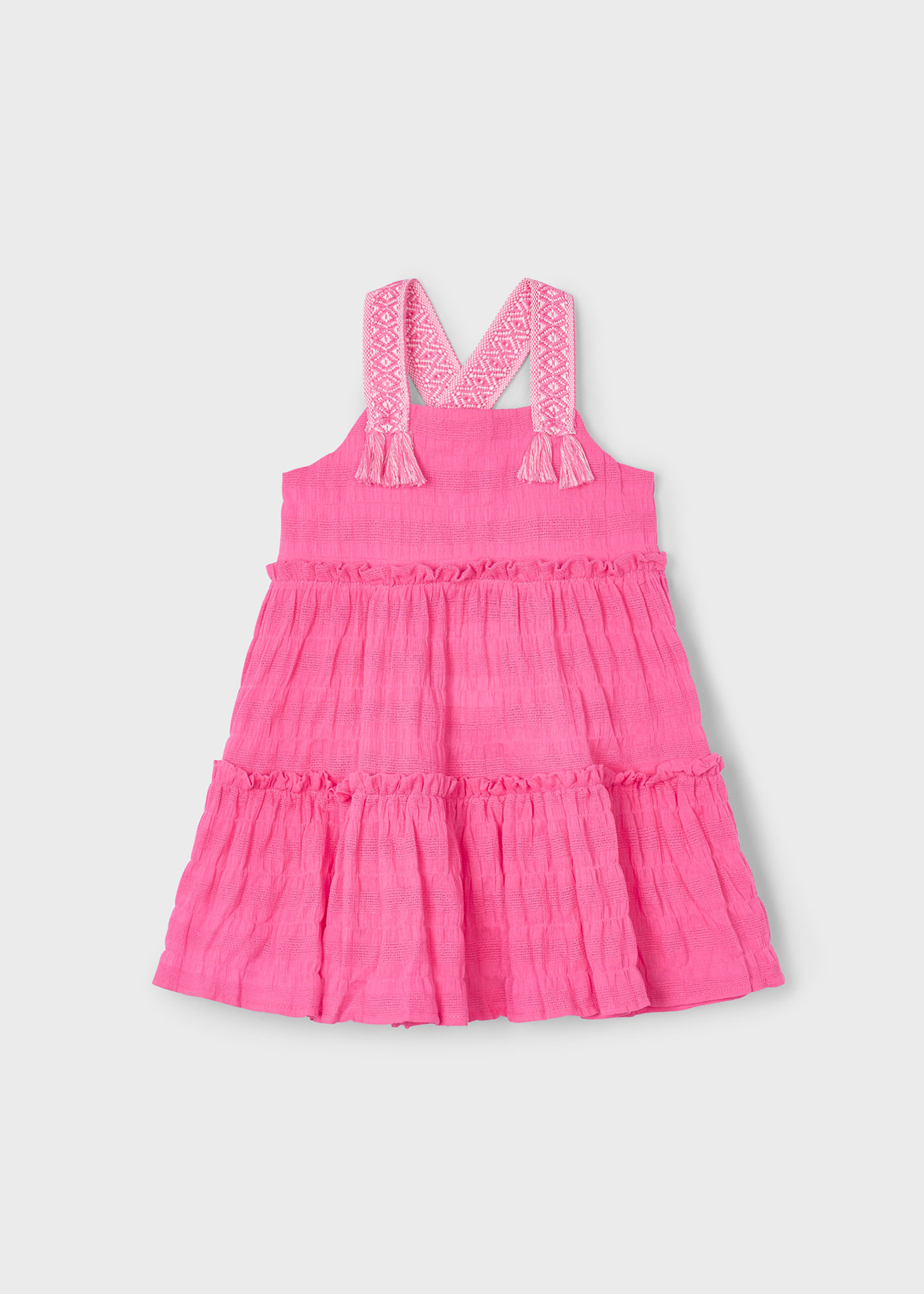 Girl Applique Strap Dress