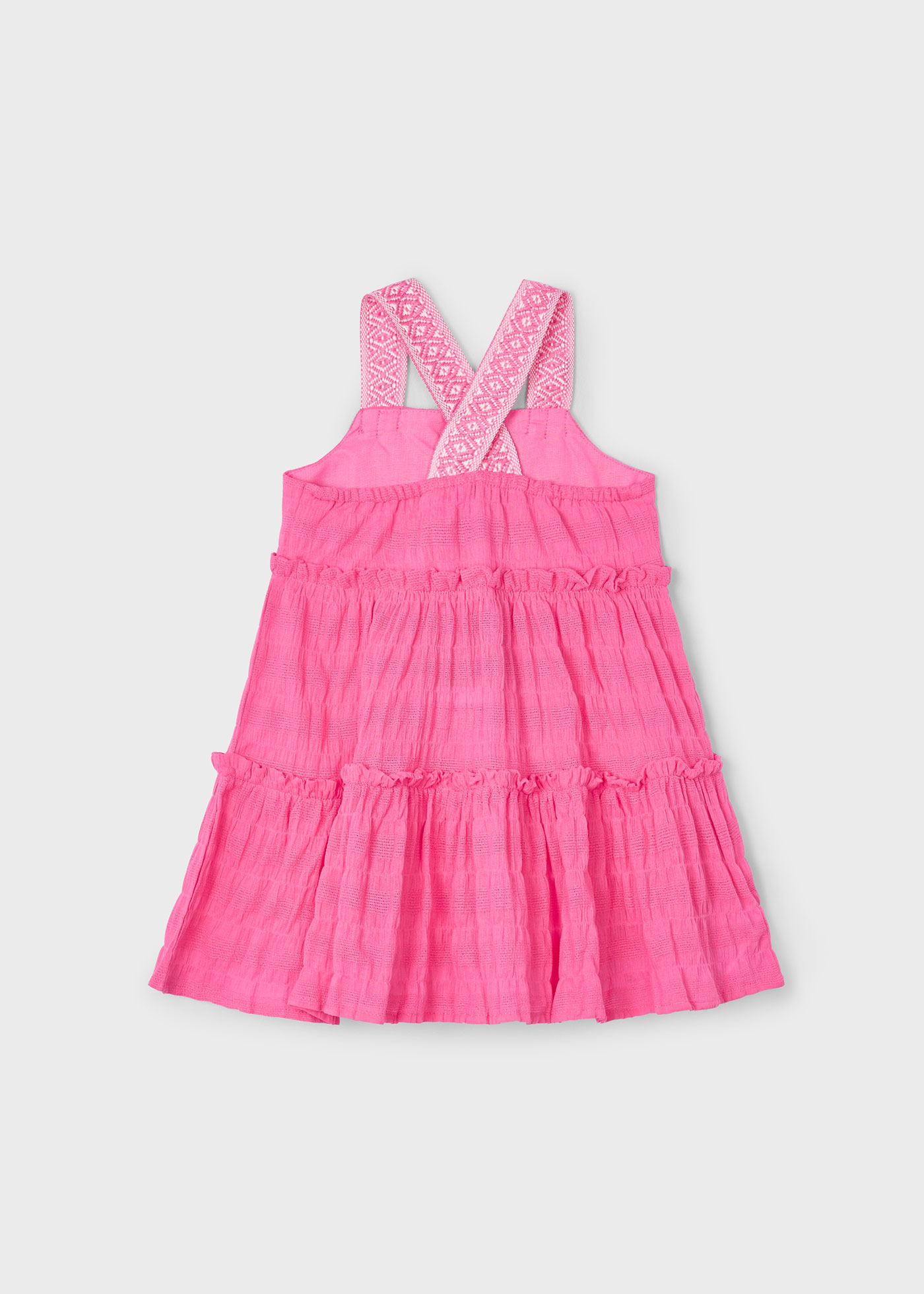 Vestito bretelle fantasia bambina