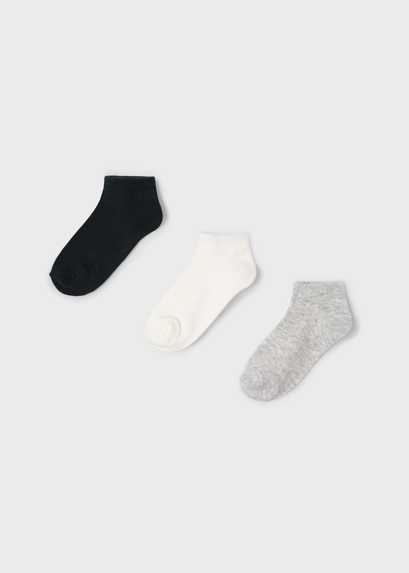 Boy set of 3 plain socks