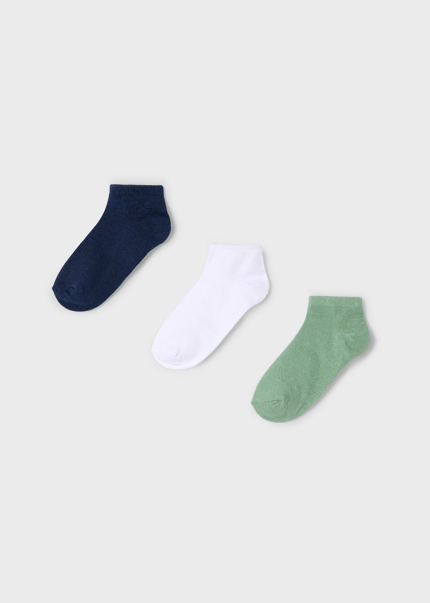 Boy Set of 3 Plain Socks