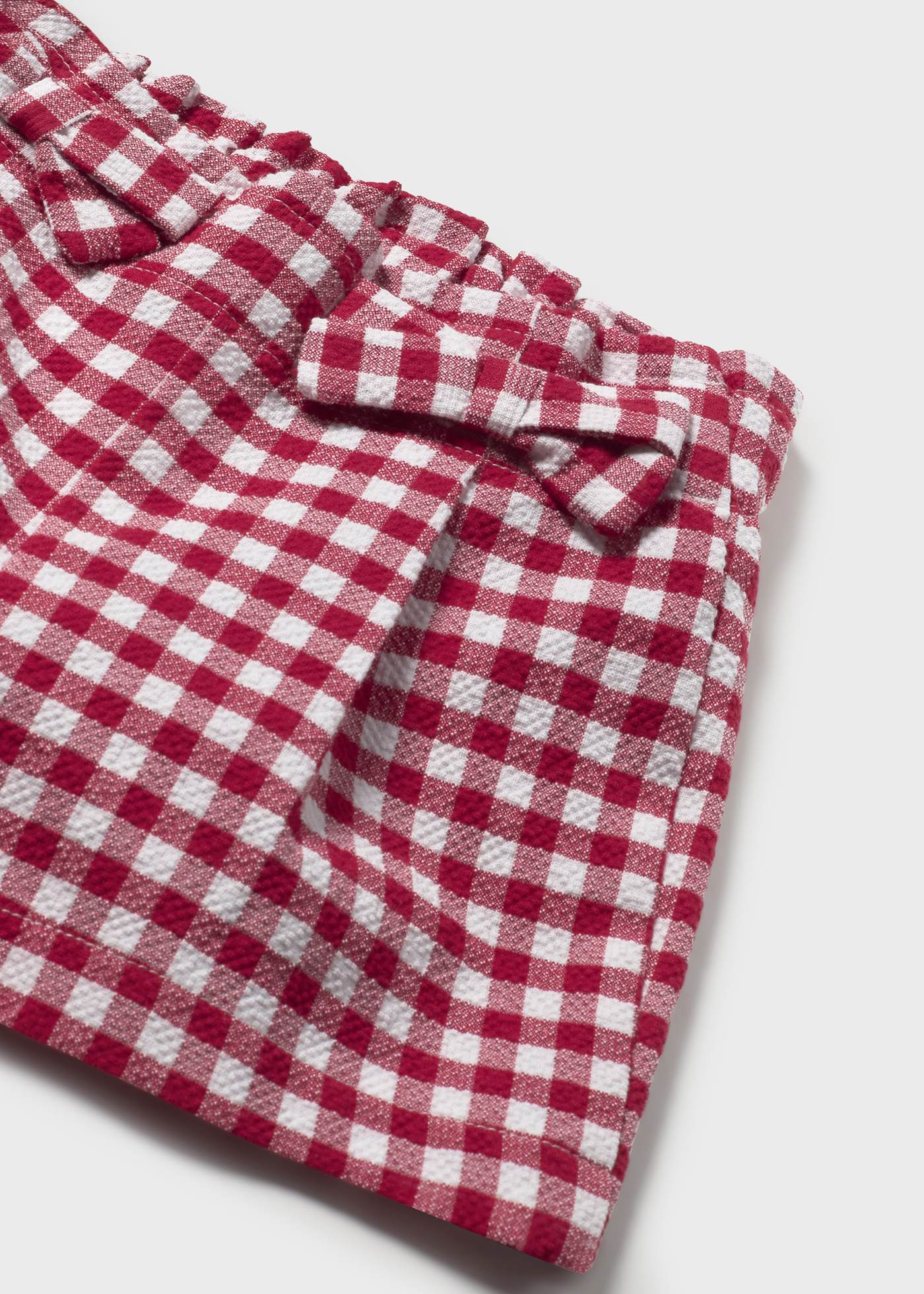 Pantalón corto vichy bebé