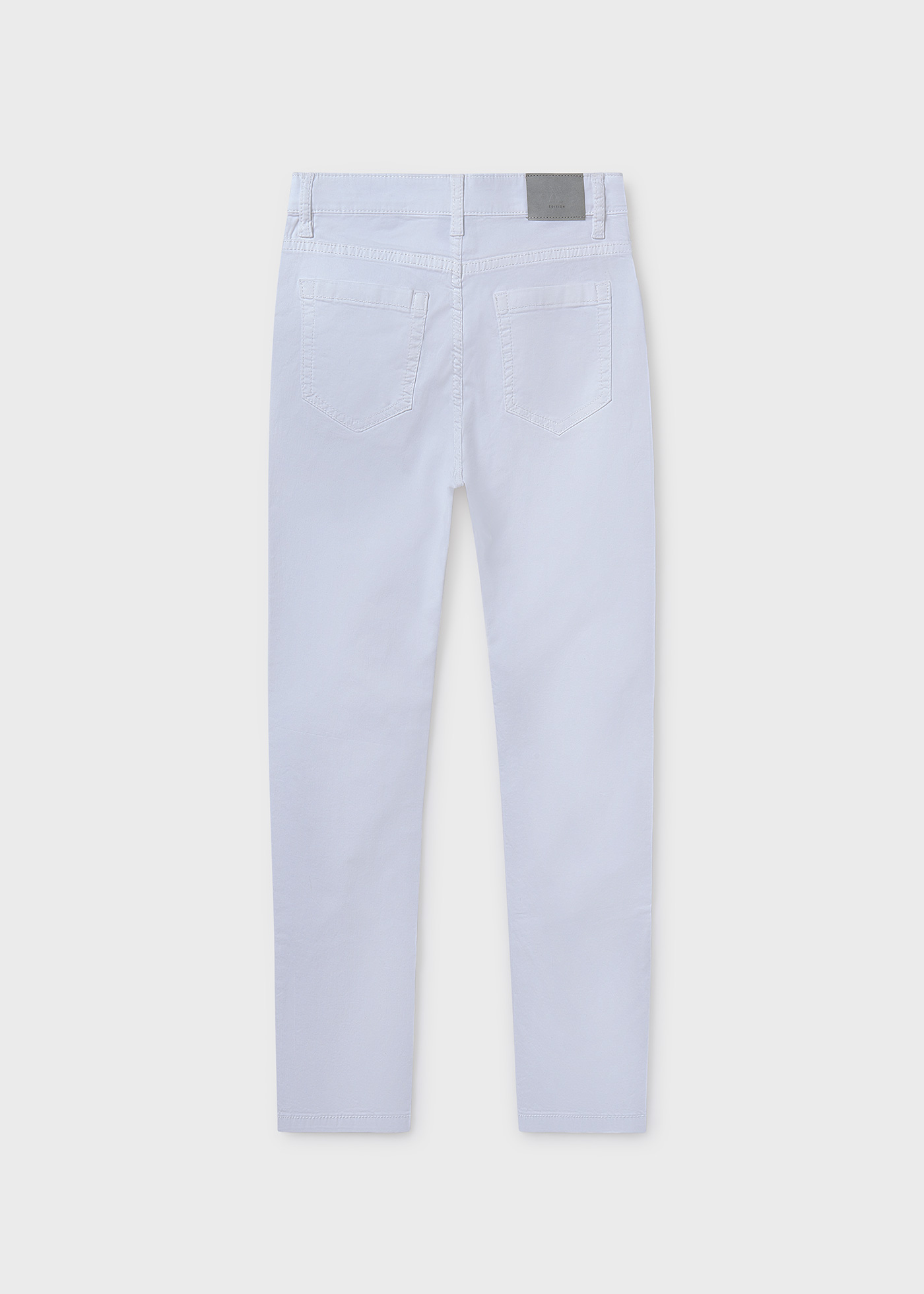 Pantalone aderente twill basico ragazzo
