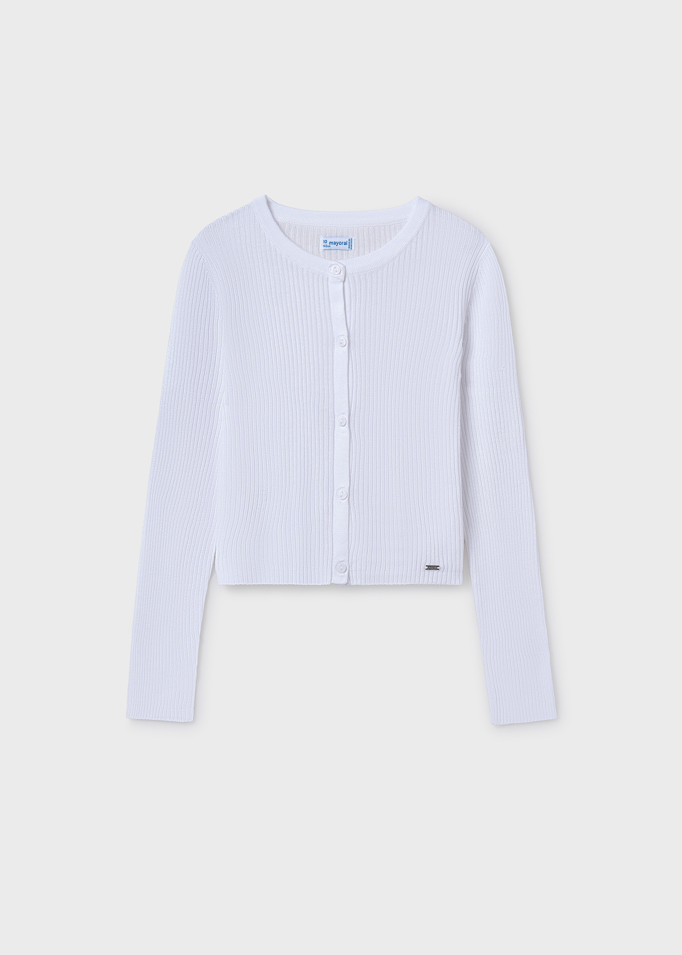 Cardigan tricot costine ragazza