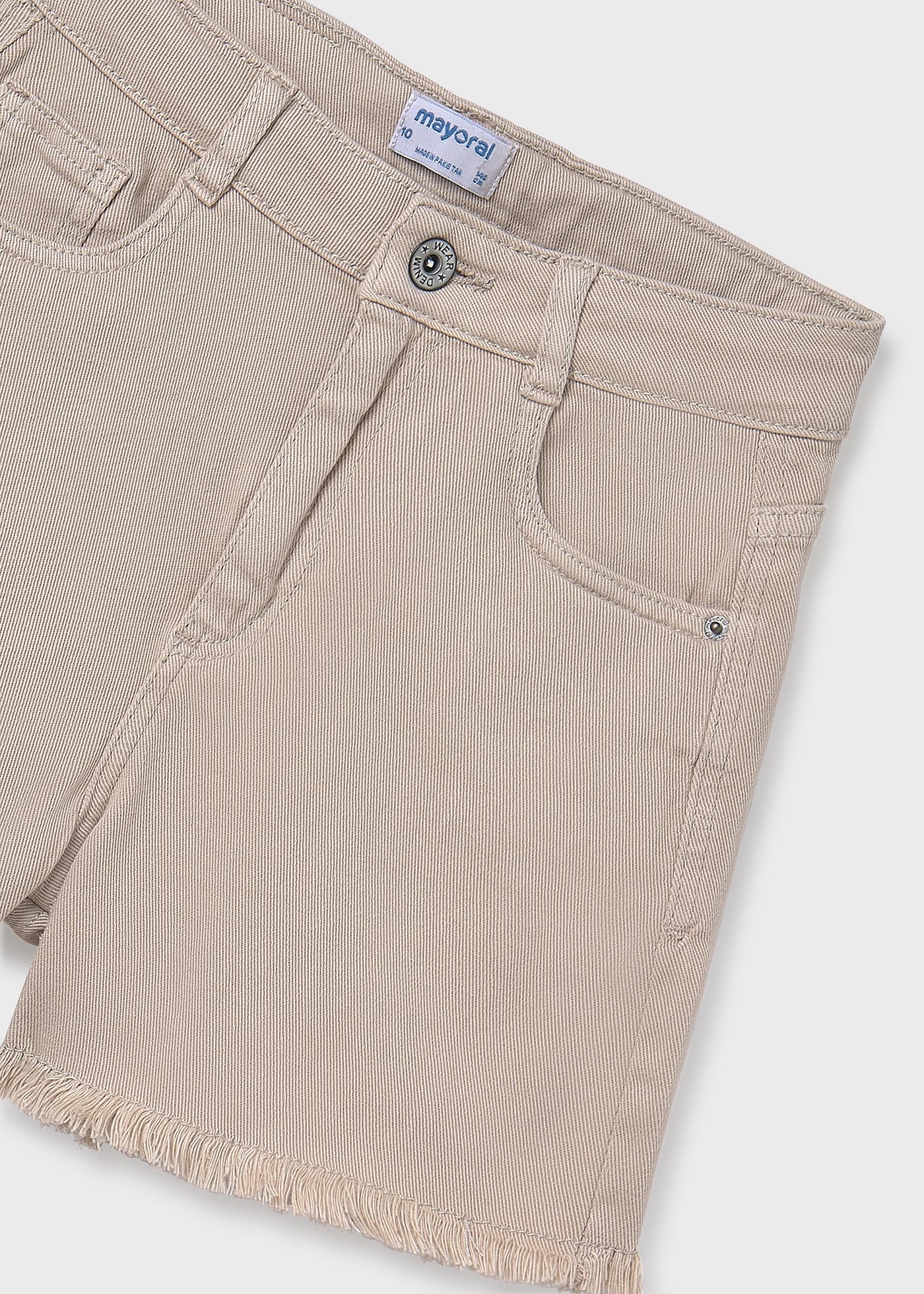 Pantaloncino twill basico ragazza