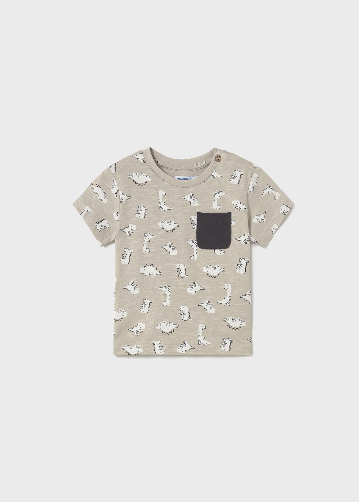 T-shirt estampada com bolso bebé