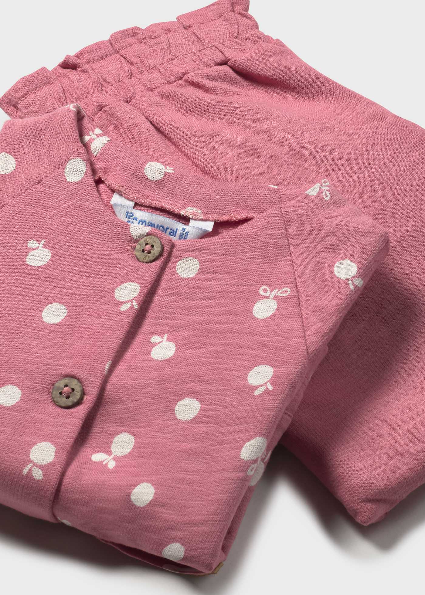 Ensemble 3 pièces avec veste imprimée bébé