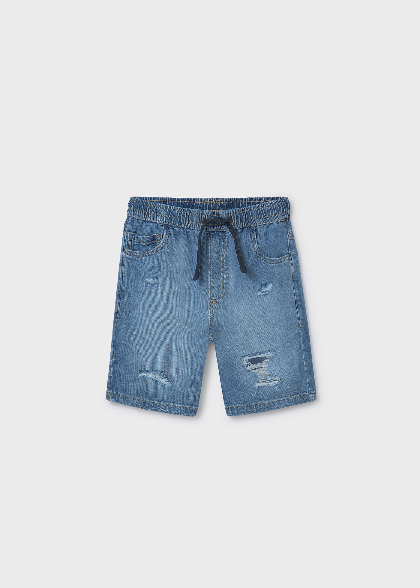 Bermuda déchiré en denim garçon