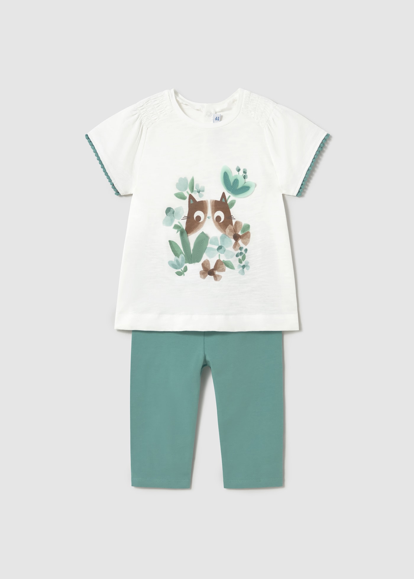 Set Leggings einfarbig und T-Shirt Baby